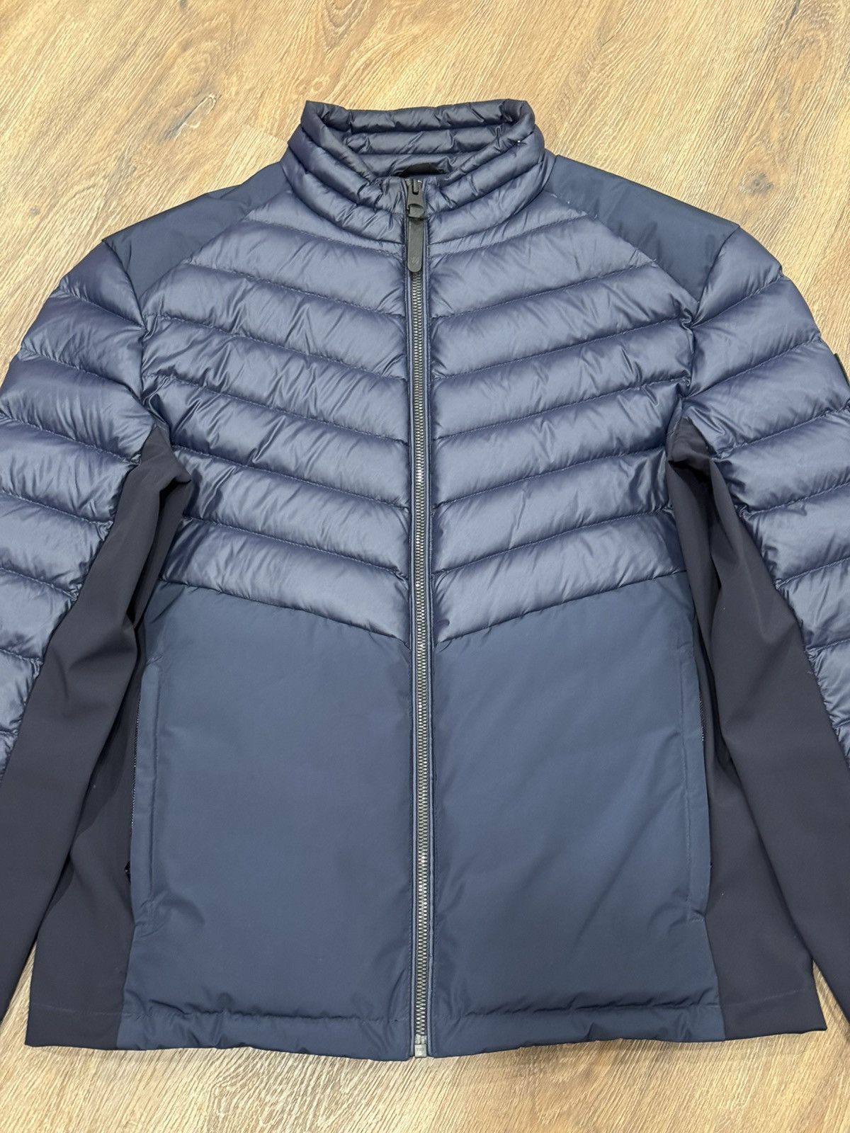 Mackage Mackage Navy Hybrid Down Jacket Lightweight Quilted Puffer Size US S / EU 44-46 / 1 - 3 Thumbnail