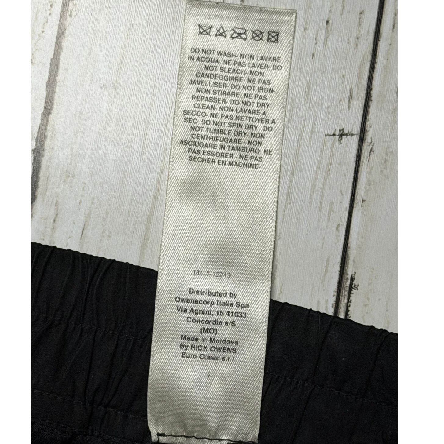 Rick Owens SS19 Babel Dropped Crotch Black Polished Calfskin Pants US 2 Size 26" / US 2 / IT 38 - 10 Thumbnail