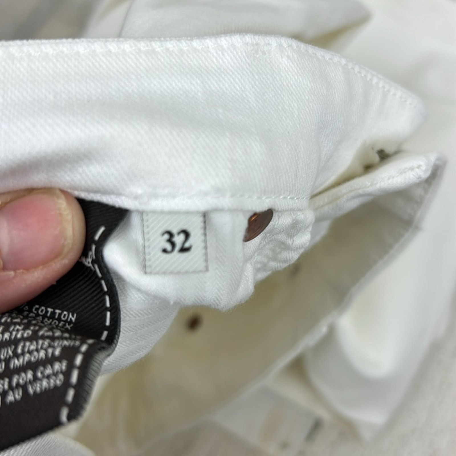 7 For All Mankind Seven For All Mankind Womens 32 white cotton wide leg jeans Size 32" / US 10 / IT 46 - 6 Thumbnail