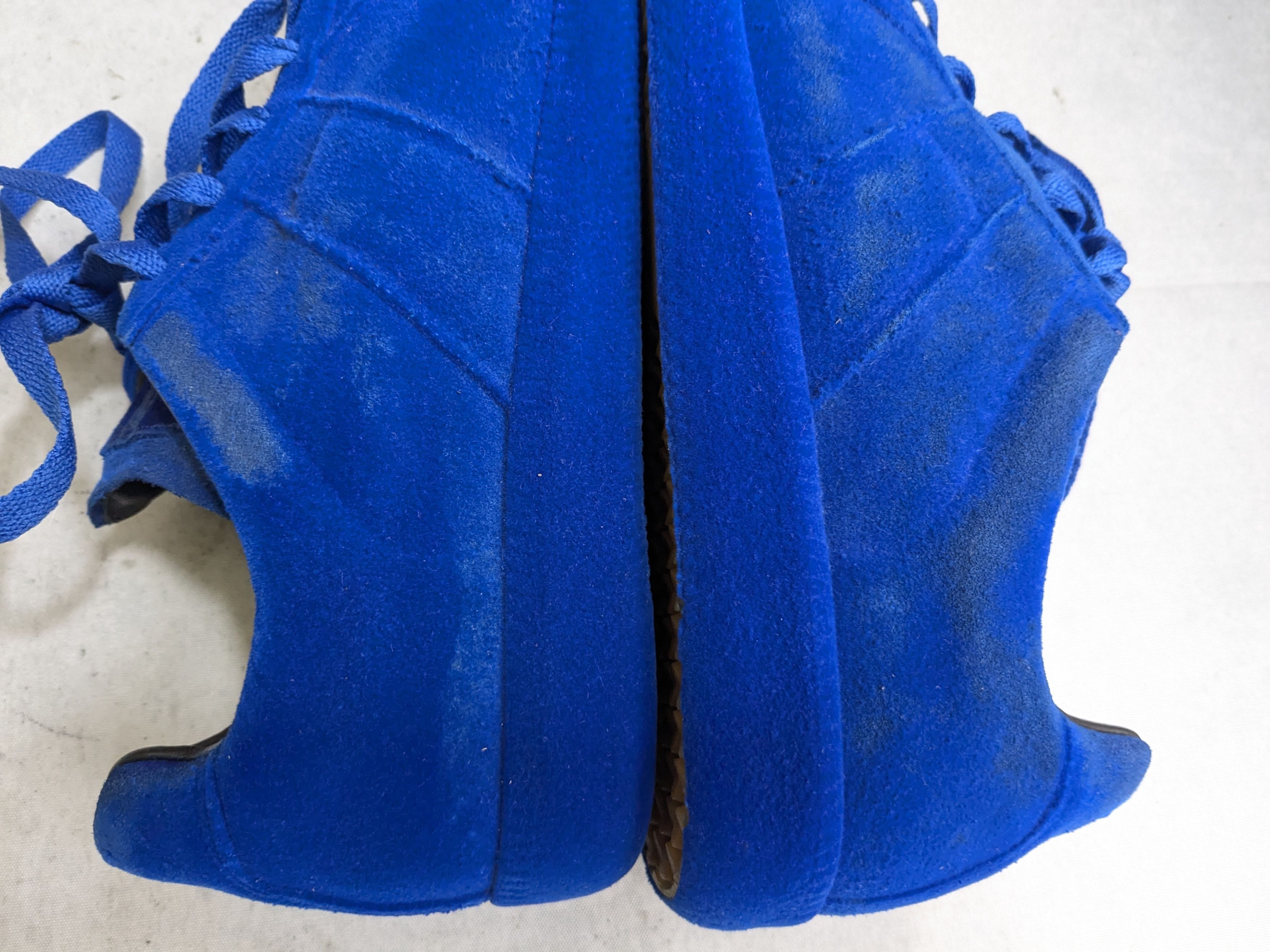 Maison Margiela Maison Margiela GAT Replica Blue 9 42 Felt Leather Low Size US 9 / EU 42 - 13 Thumbnail