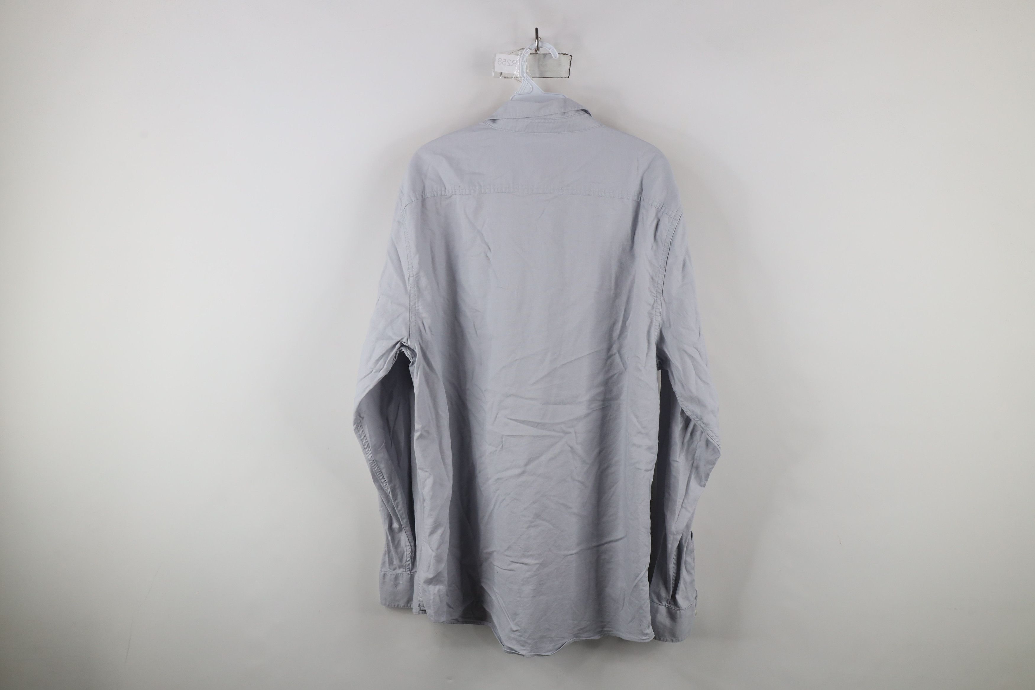 Vintage Linksoul Long Sleeve Oxford Collared Button Down Shirt Gray Size US XL / EU 56 / 4 - 10 Thumbnail