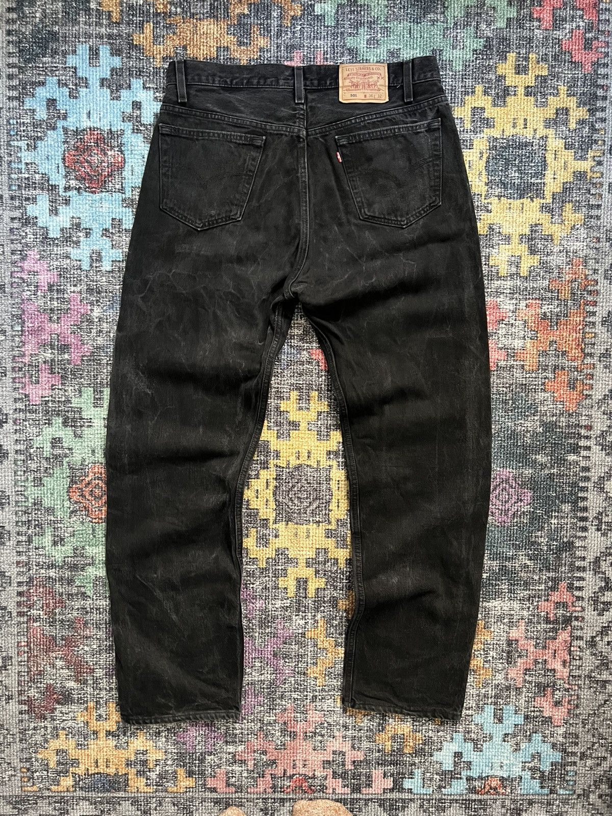 Image of Levis x Made In USA Vintage Levi’S Black Dyed Denim Selvage Made In Usa Jeans, Men's (Size 36)