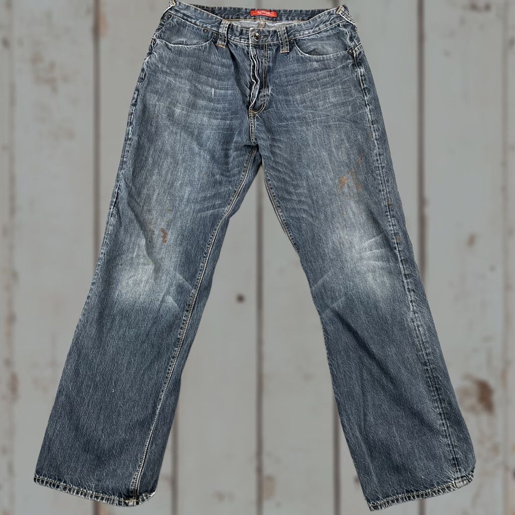 Ed Hardy VINTAGE Ed Hardy Jeans Denim Blue 34x31 Men 90s California Skull Tattoo Rock Streetwear Y2K Fashion Size US 34 / EU 50 - 1 Thumbnail