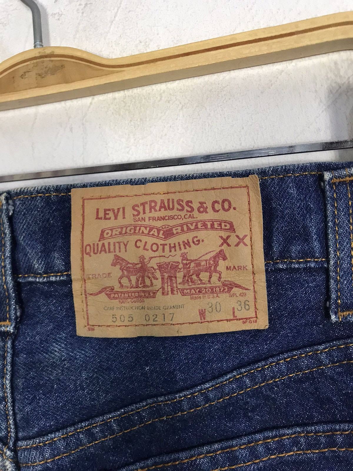 Levi's Vintage Clothing Levi's Lot 505 Zipper Indigo Denim Regular Straight Cut Size US 30 / EU 46 - 10 Thumbnail