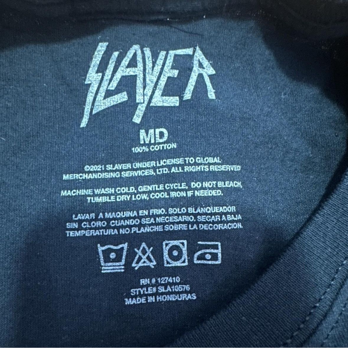 Slayer Slayer South of Heaven Skull Graphic T-Shirt Black Size M Size US M / EU 48-50 / 2 - 2 Thumbnail