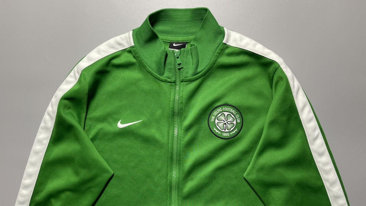 Nike × Vintage CELTIC NIKE N98 2012/2013 TRAINING FOOTBALL SOCCER TRACK TOP Size US L / EU 52-54 / 3 - 2 Thumbnail