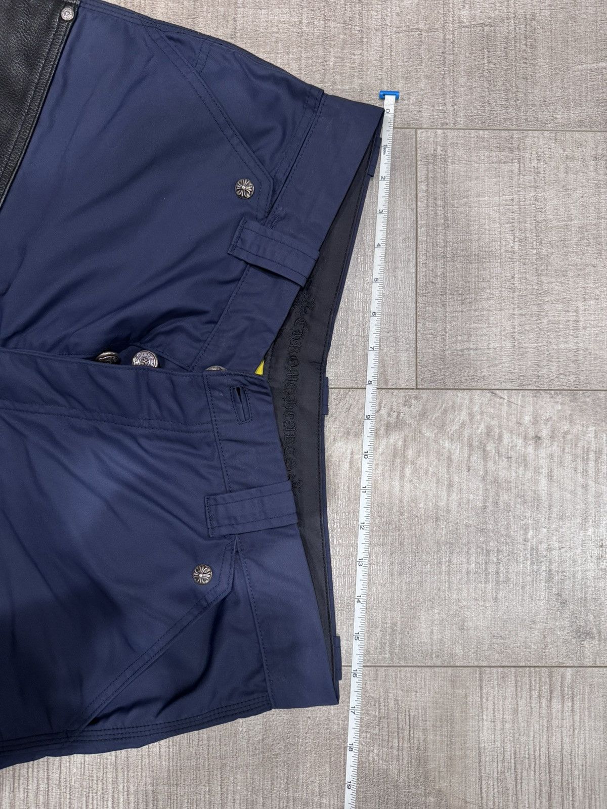 Chrome Hearts CHROME HEARTS 'NAVY' DOUBLE KNEE NYLON PANTS Size US 33 - 7 Thumbnail