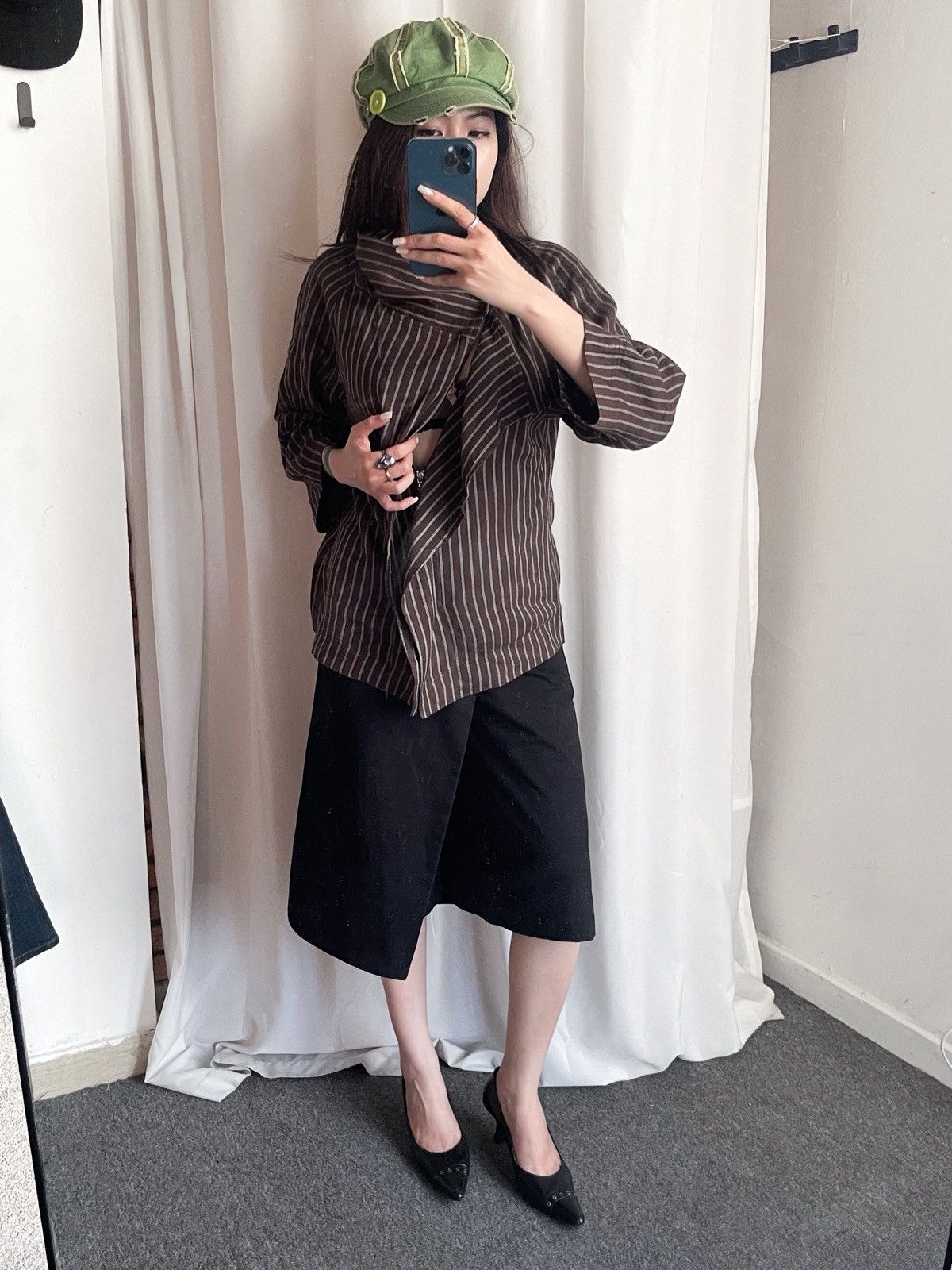 Japanese Brand Japanese Designer – KEIKO KISHI by nosh Draped Shirt Size M / US 6-8 / IT 42-44 - 5 Thumbnail