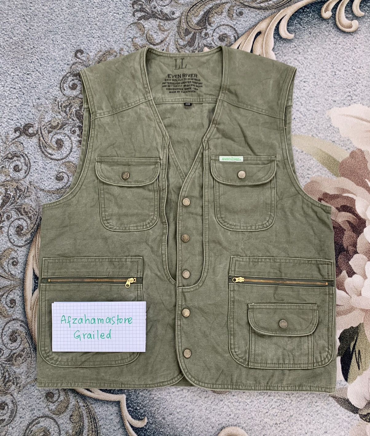 Japanese Brand Even River Chore Vest Made in Japan Size US L / EU 52-54 / 3 - 1 Thumbnail