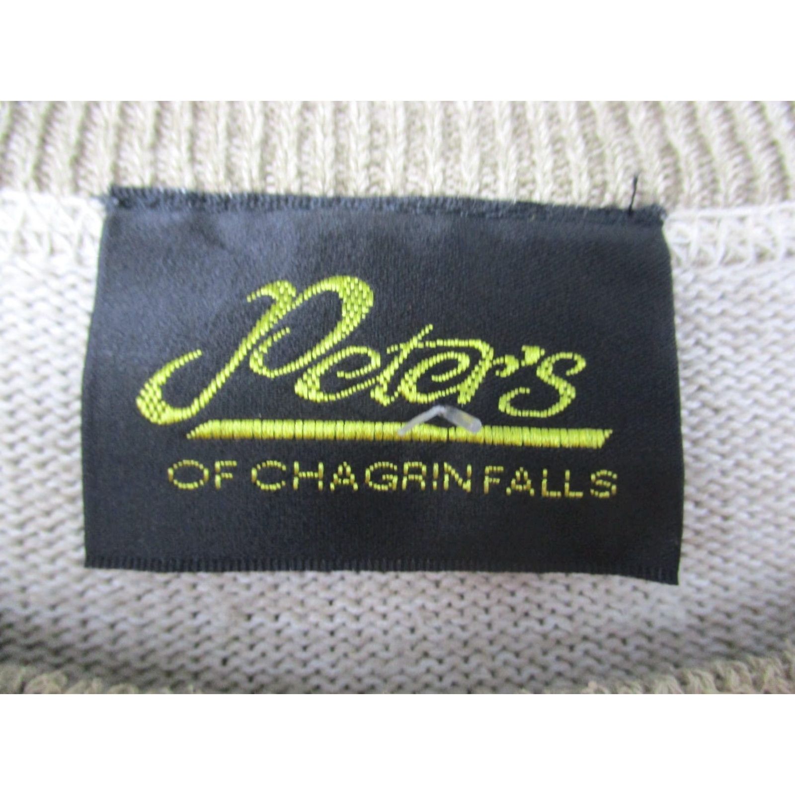 Vintage VINTAGE Peters of Chagrin Falls Sweater XL Beige Pima Cotton Mens Pullover Crew Neck Knit Casual Pattern Solid Knitwear Wool Blend? Size US XL / EU 56 / 4 - 2 Thumbnail