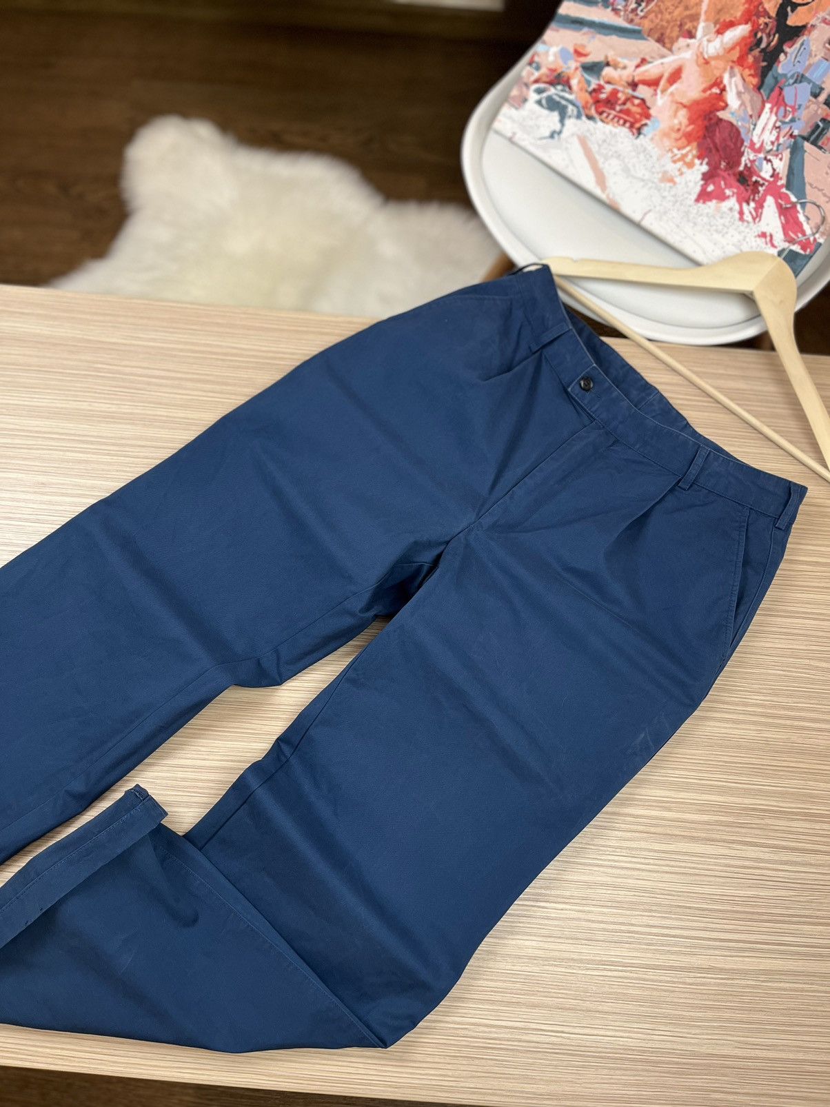 Burberry × Vintage Burberry Blue Casual Pants Men's Size US 34 / EU 50 - 2 Thumbnail