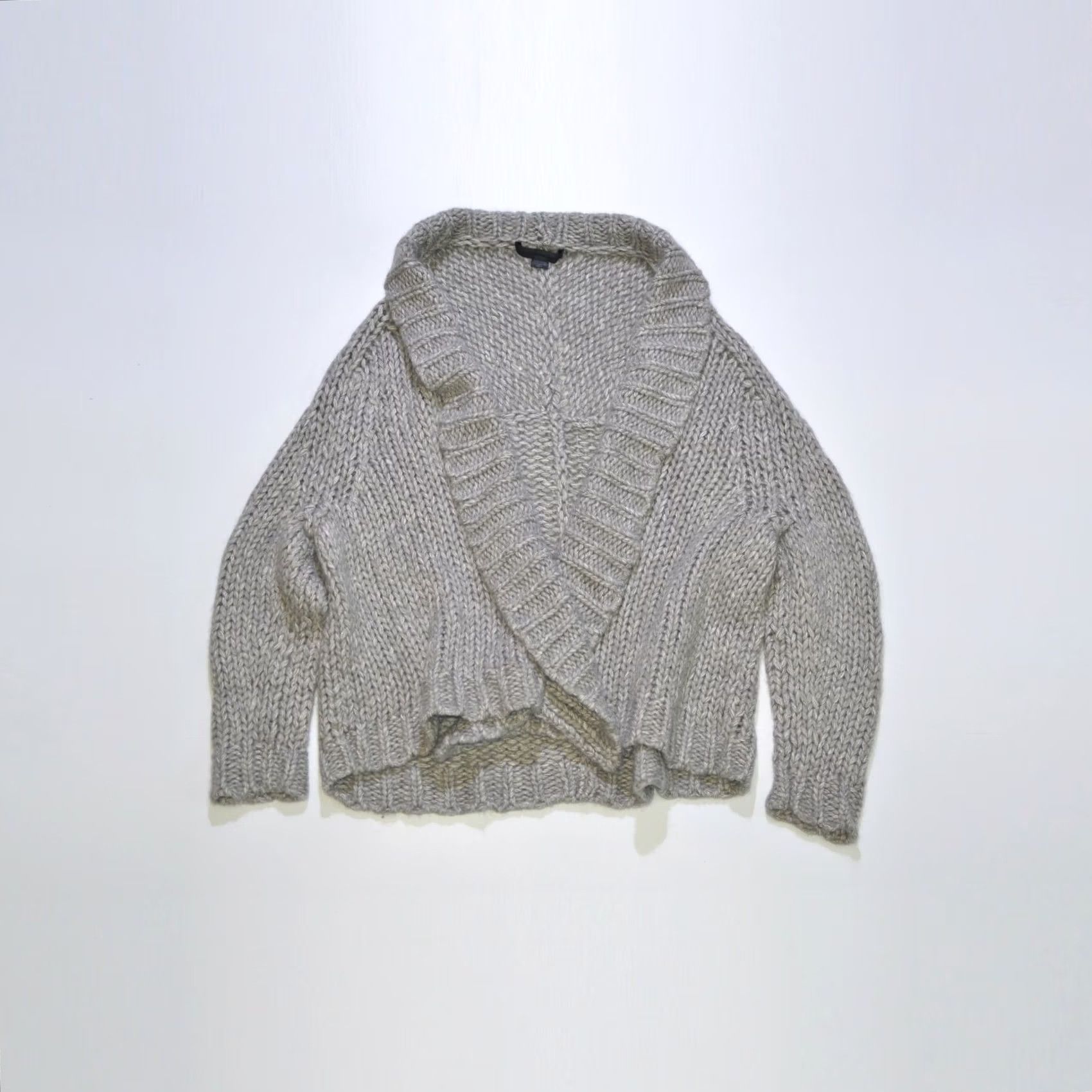 Alexander Wang Alexander Wang Designer Cardigan Sweater Wool Mohair Silk Chunky Knit Gray S Women XS? No Size S Size S / US 4 / IT 40 - 2 Thumbnail