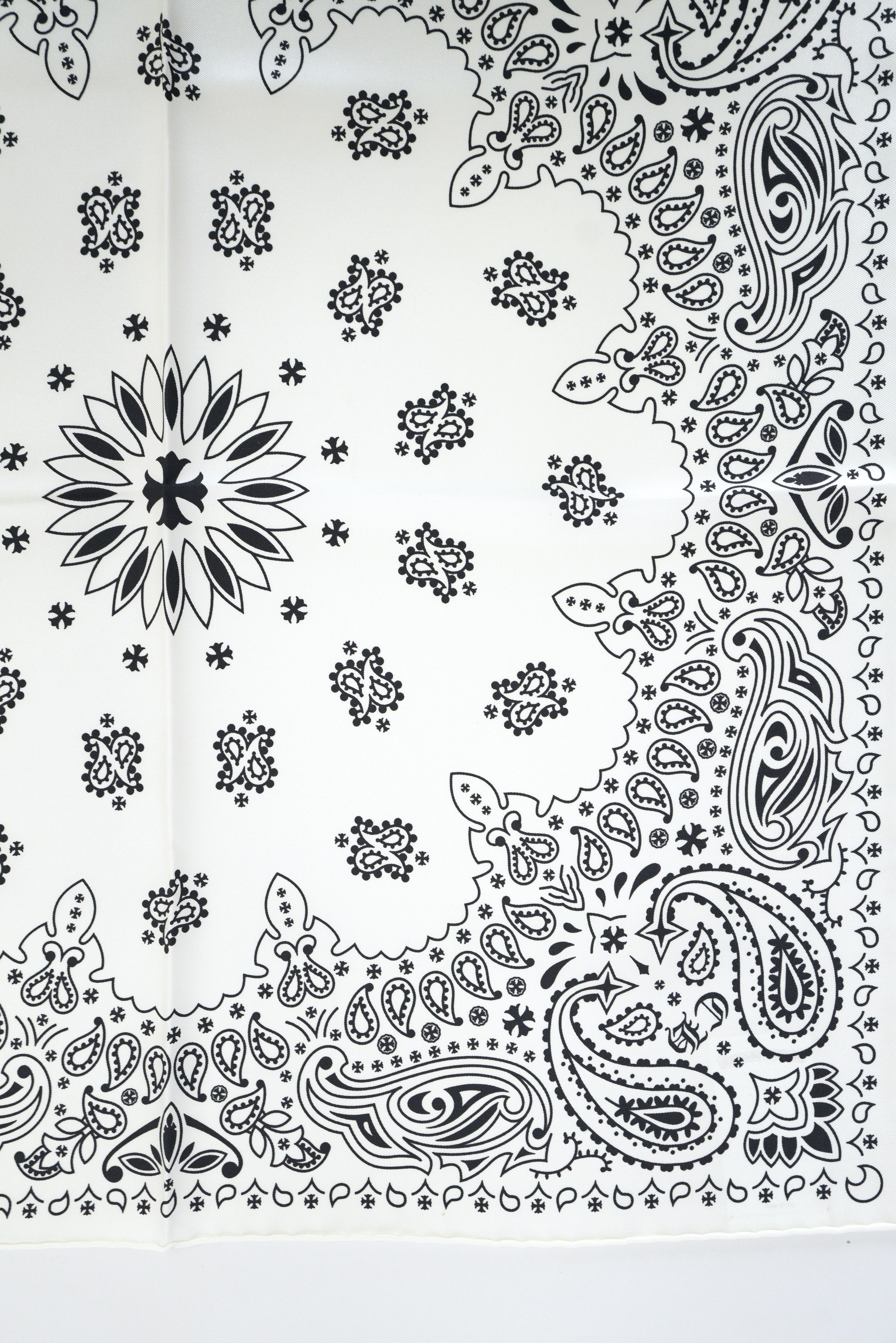 Chrome Hearts Chrome Hearts Silk Bandana in White Size ONE SIZE - 5 Thumbnail