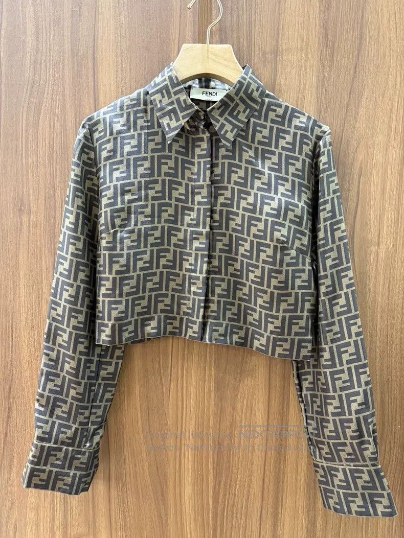 Fendi Fendi Double F monogram long-sleeve shirt Size XS / US 0-2 / IT 36-38 - 1 Thumbnail
