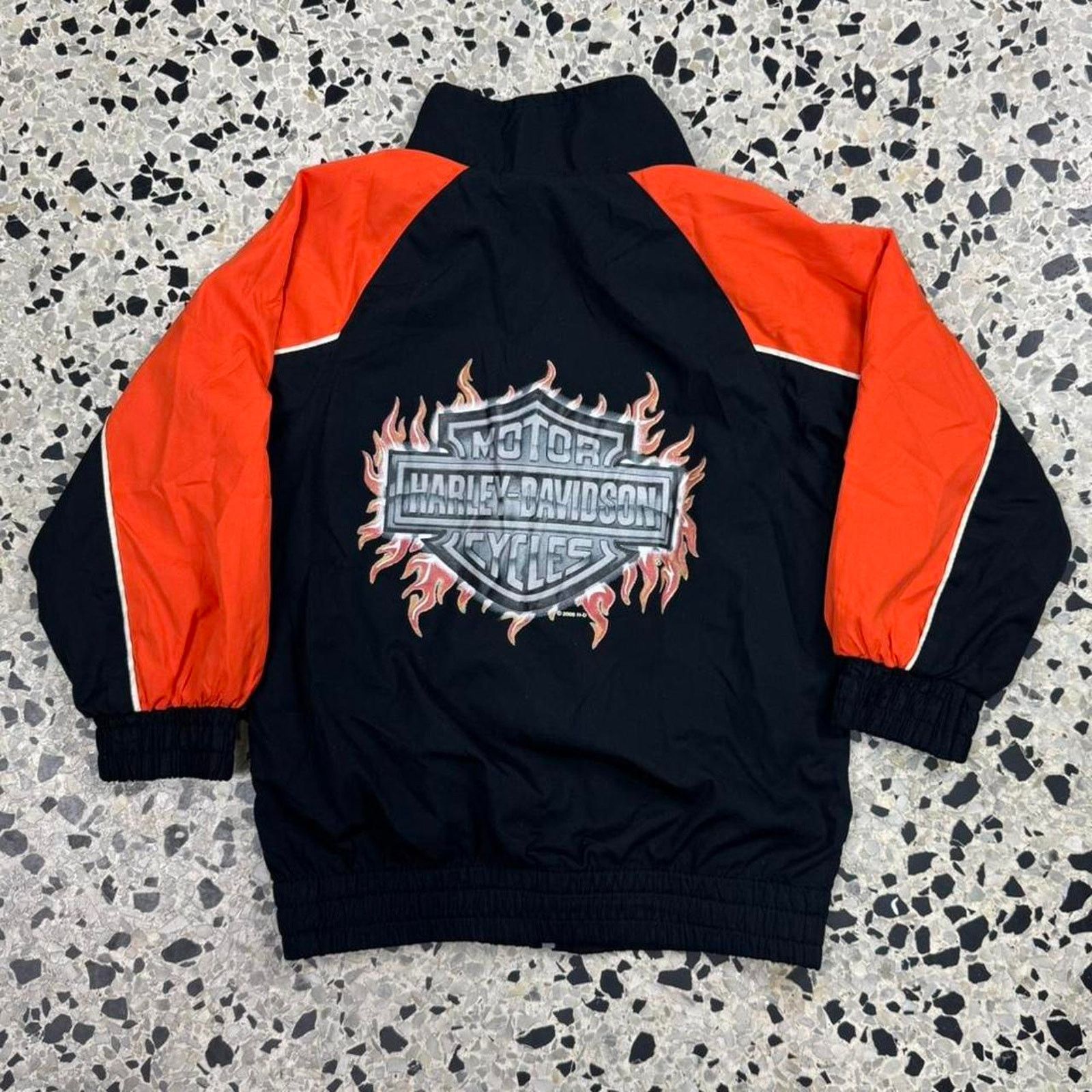 Harley Davidson VINTAGE Y2K 2006 HARLEY DAVIDSON KIDS WINDBREAKER JACKET: Size ONE SIZE - 5 Thumbnail