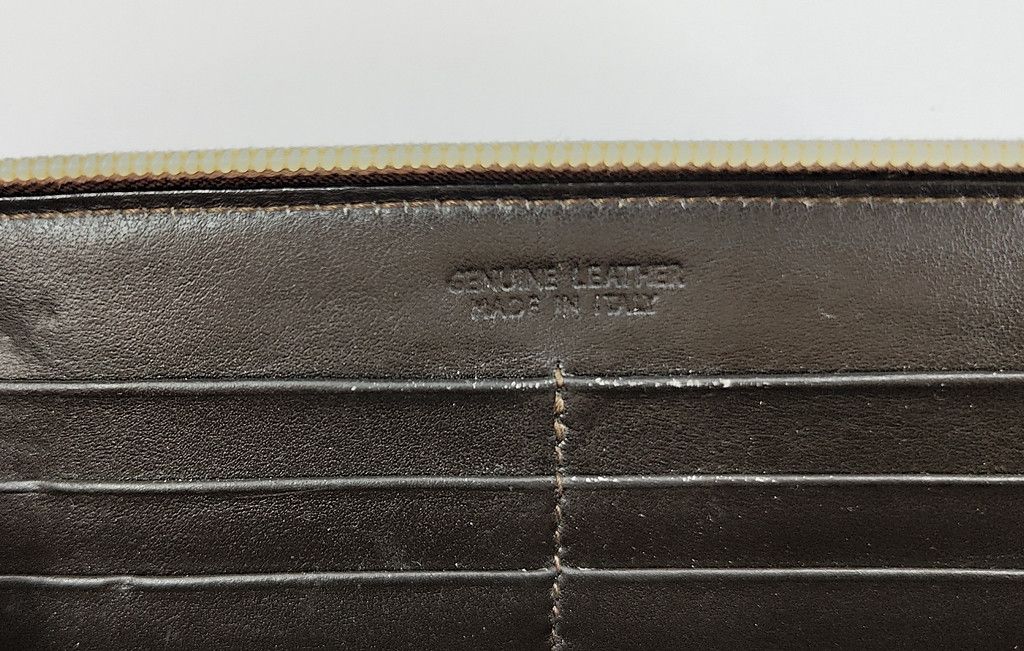 Orobianco OROBIANCO crocs texture leather zipper wallet Size ONE SIZE - 2 Thumbnail