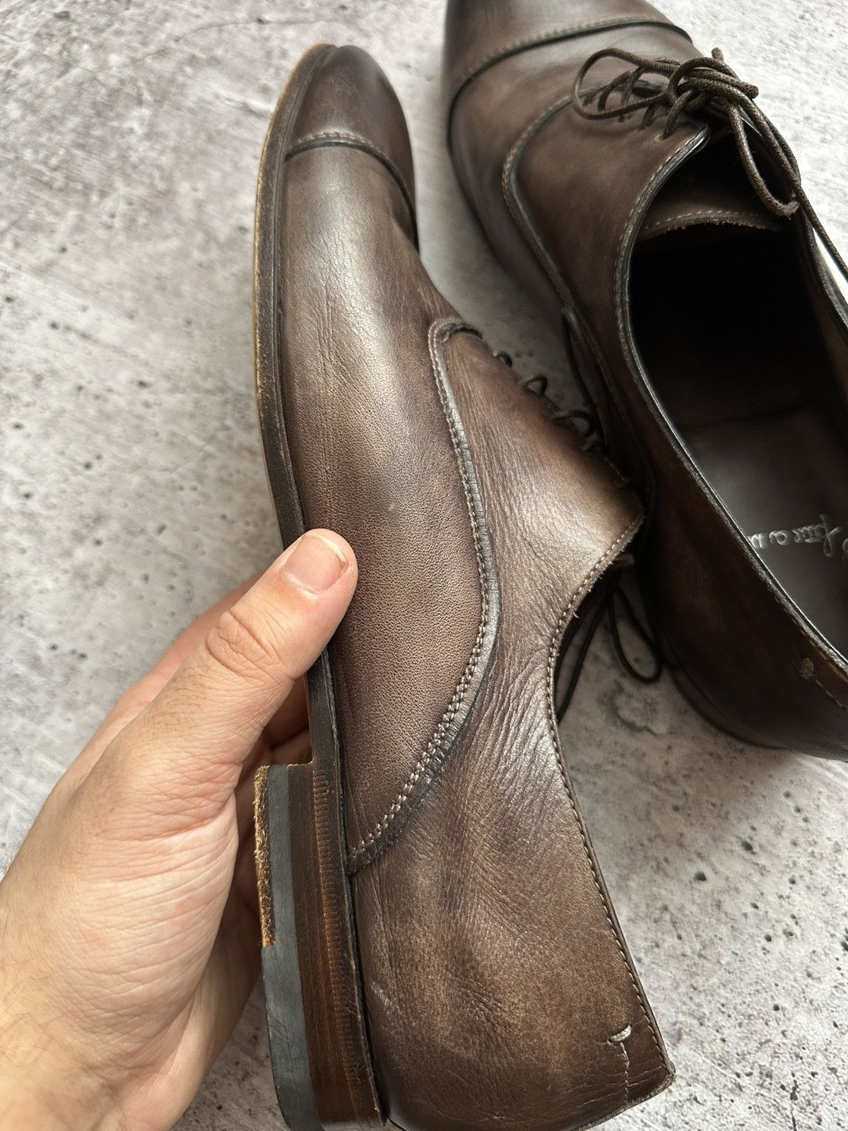 Santoni Vintage Santoni Oxford Leather Formal Shoes Size US 9.5 / EU 42-43 - 17 Thumbnail