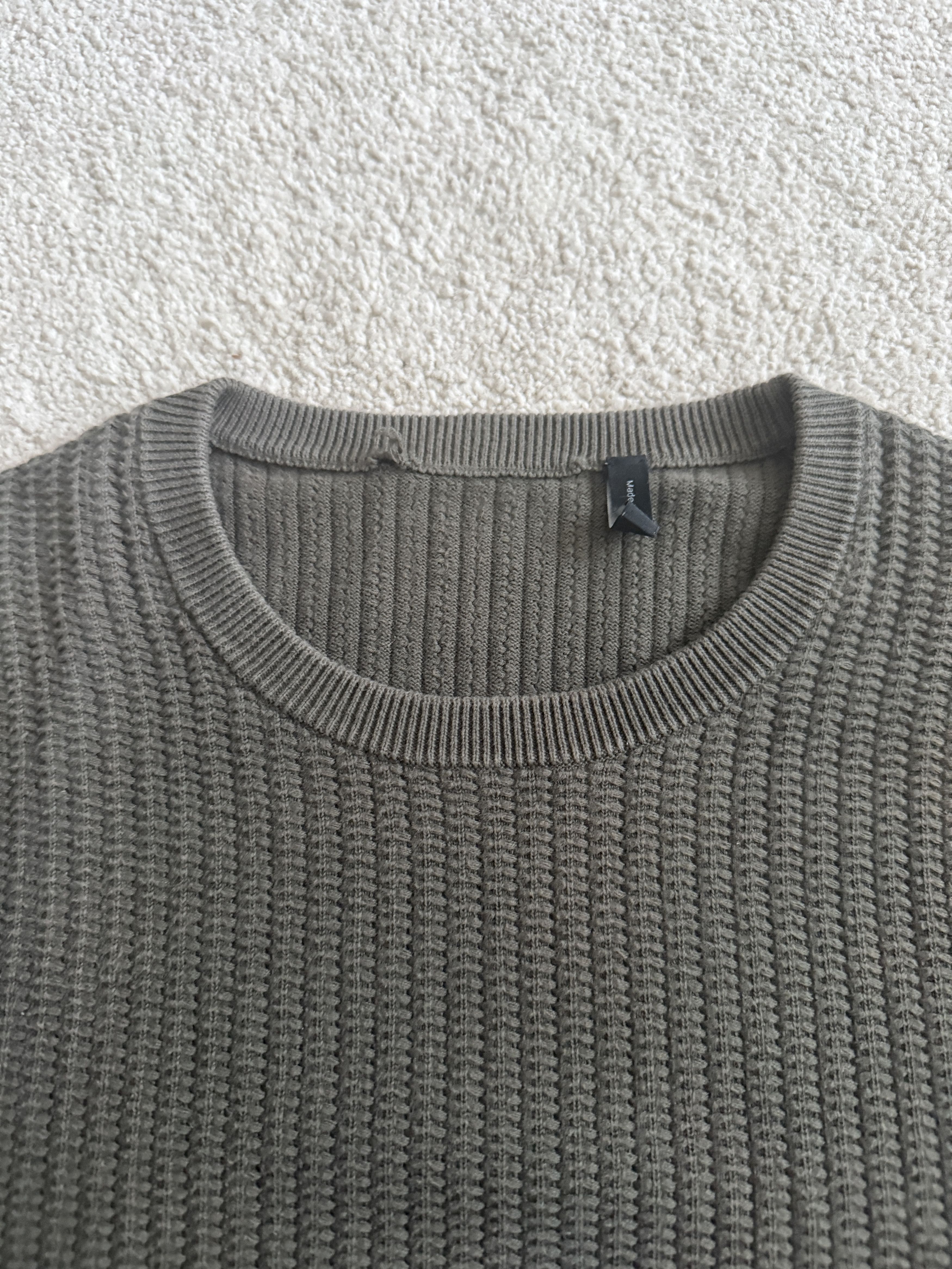 Theory Theory Dark Green Cotton Long Sleeve Sweater - XS Size US XS / EU 42 / 0 - 3 Thumbnail