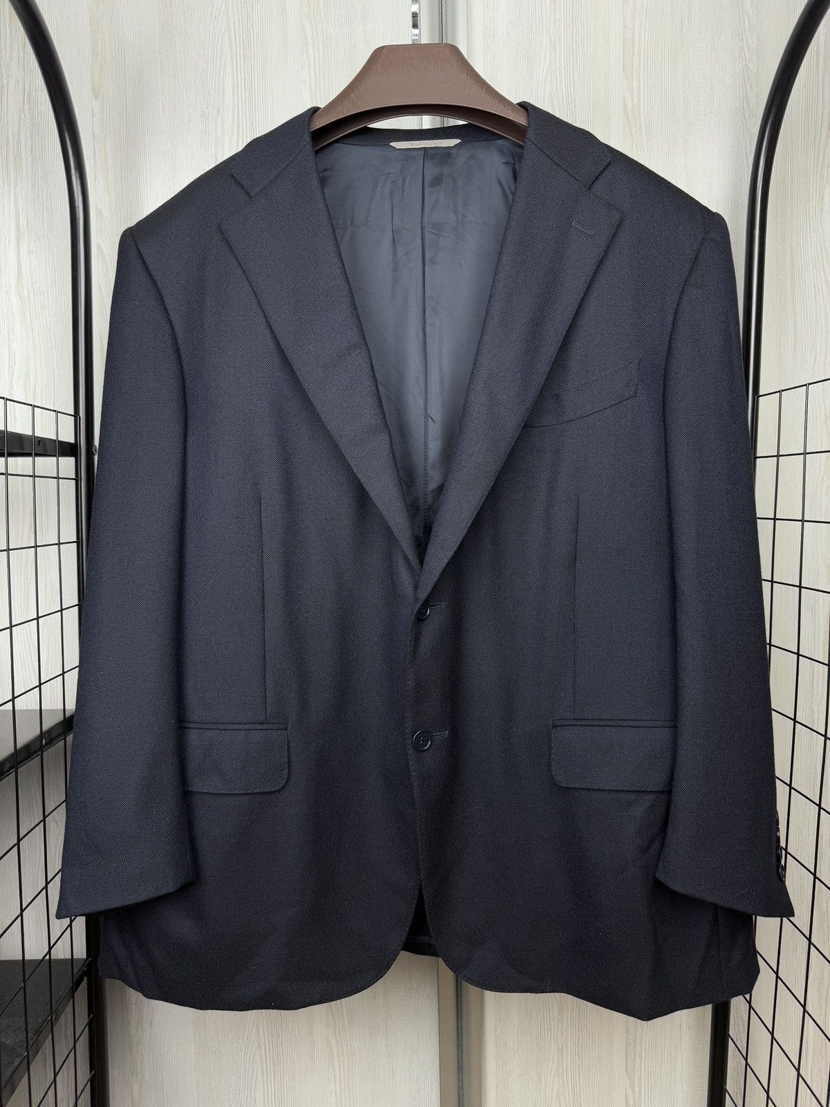 Canali Canali Travel dark blue wool 2 button blazer sport coat Size 48R - 2 Thumbnail