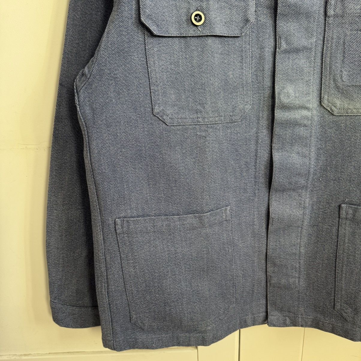 Vintage Vintage faded heavy cotton chore works french jacket Size US L / EU 52-54 / 3 - 5 Thumbnail