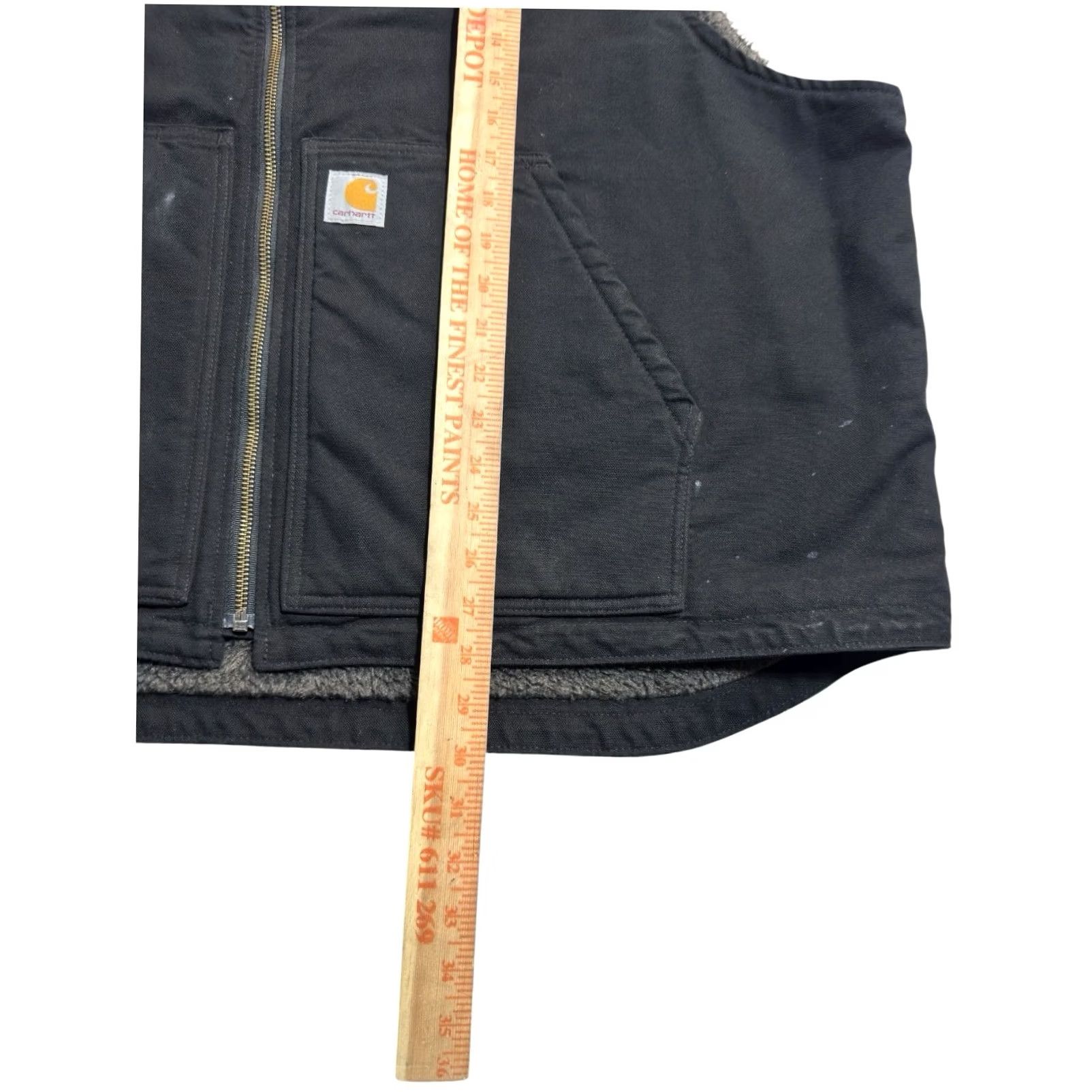 Carhartt Carhartt Vest Mens Size 3XL Black Canvas Sherpa Lined Size US XXL / EU 58 / 5 - 4 Thumbnail