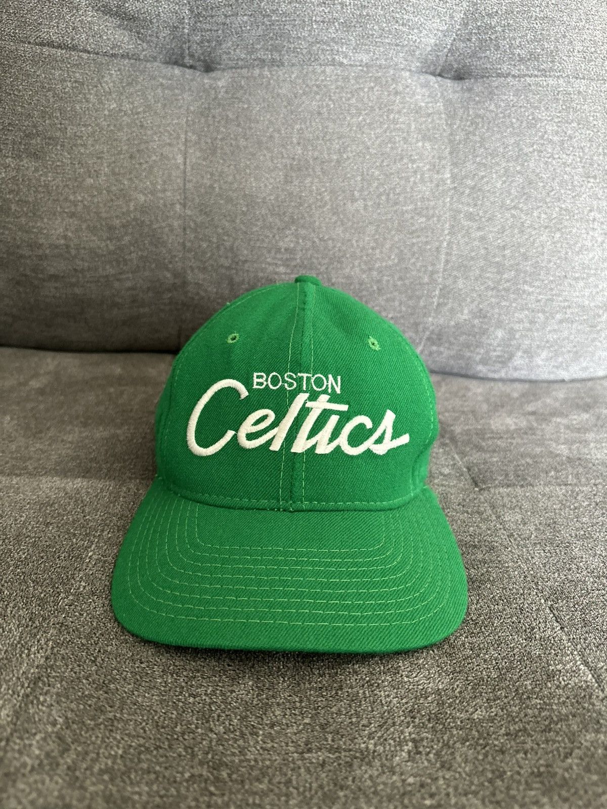 NBA Boston Celtics Sports Specialties Script Wool Snapback Size ONE SIZE - 1 Thumbnail