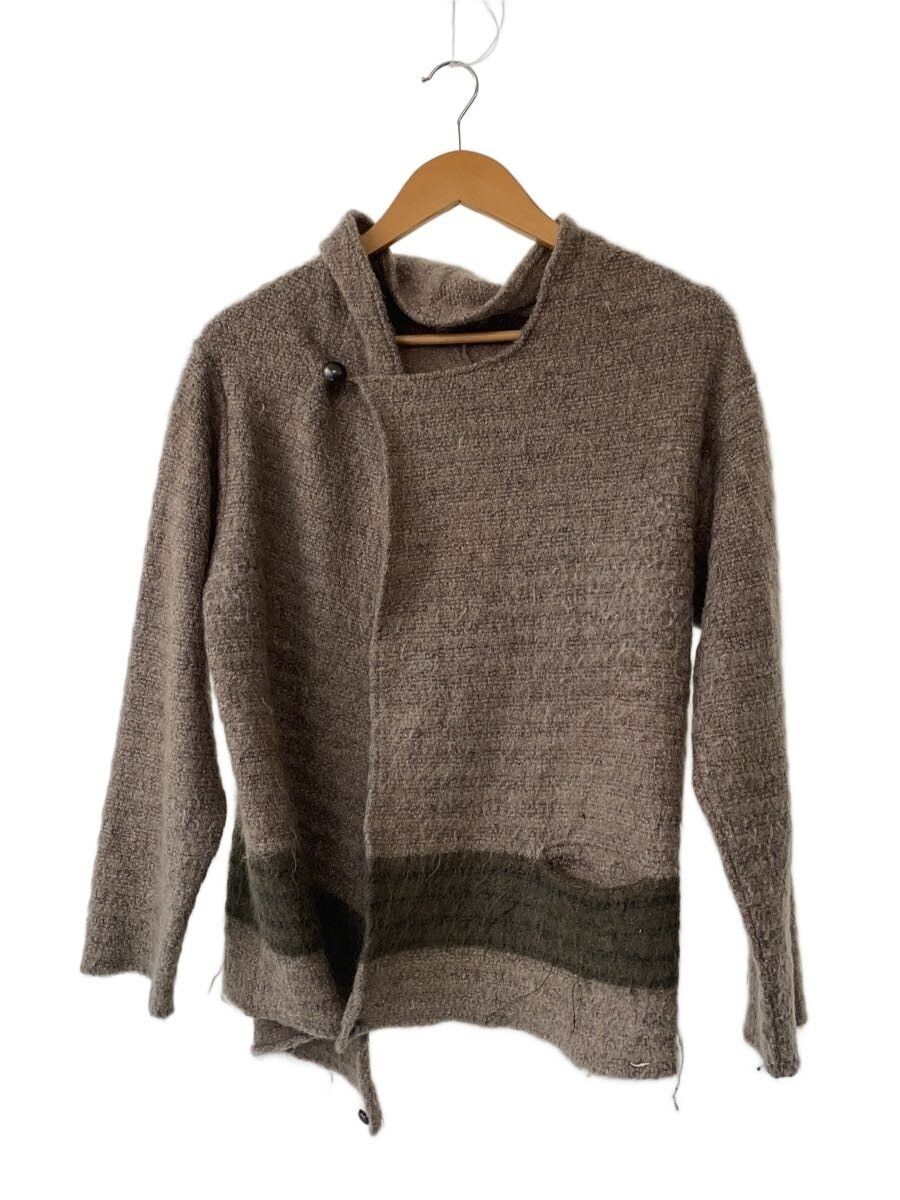 Kapital Asymmetrical Panel Stripe Mohair Knit Cardigan Size US S / EU 44-46 / 1 - 1 Thumbnail