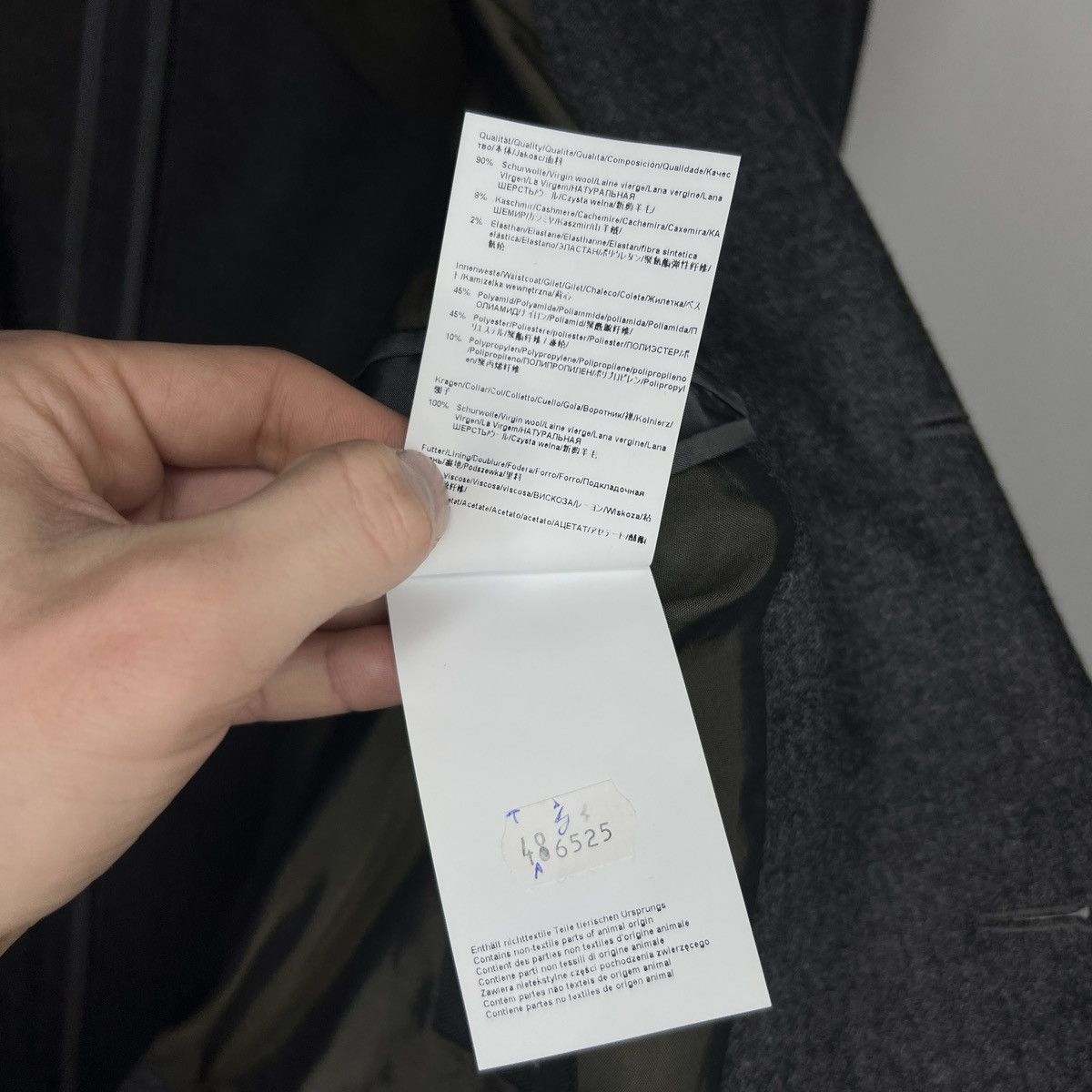 Colombo × Designer × Hugo Boss "Colombo" Wool Travel Blazer Jacket Wool Cashmere Size 38R - 9 Thumbnail