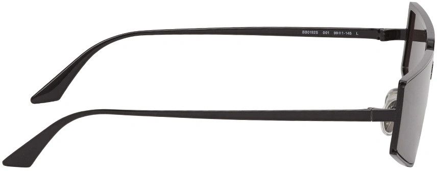 Balenciaga o1mt1gz0624 Size: OS / Shield Rectangle Sunglasses in Black Size ONE SIZE - 3 Thumbnail
