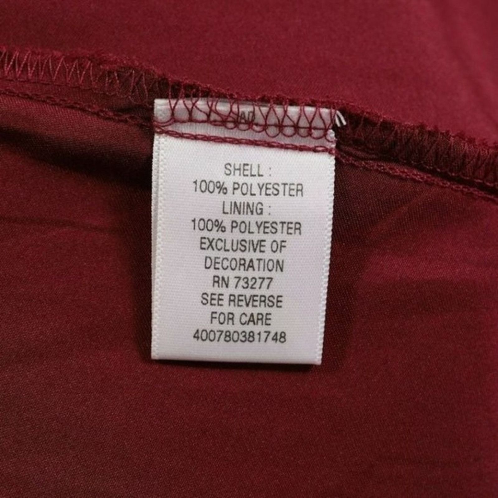 Other Candie's Burgandy Laser-Cut Split-Sleeve Mini Shift Dress, S Size S / US 4 / IT 40 - 9 Thumbnail