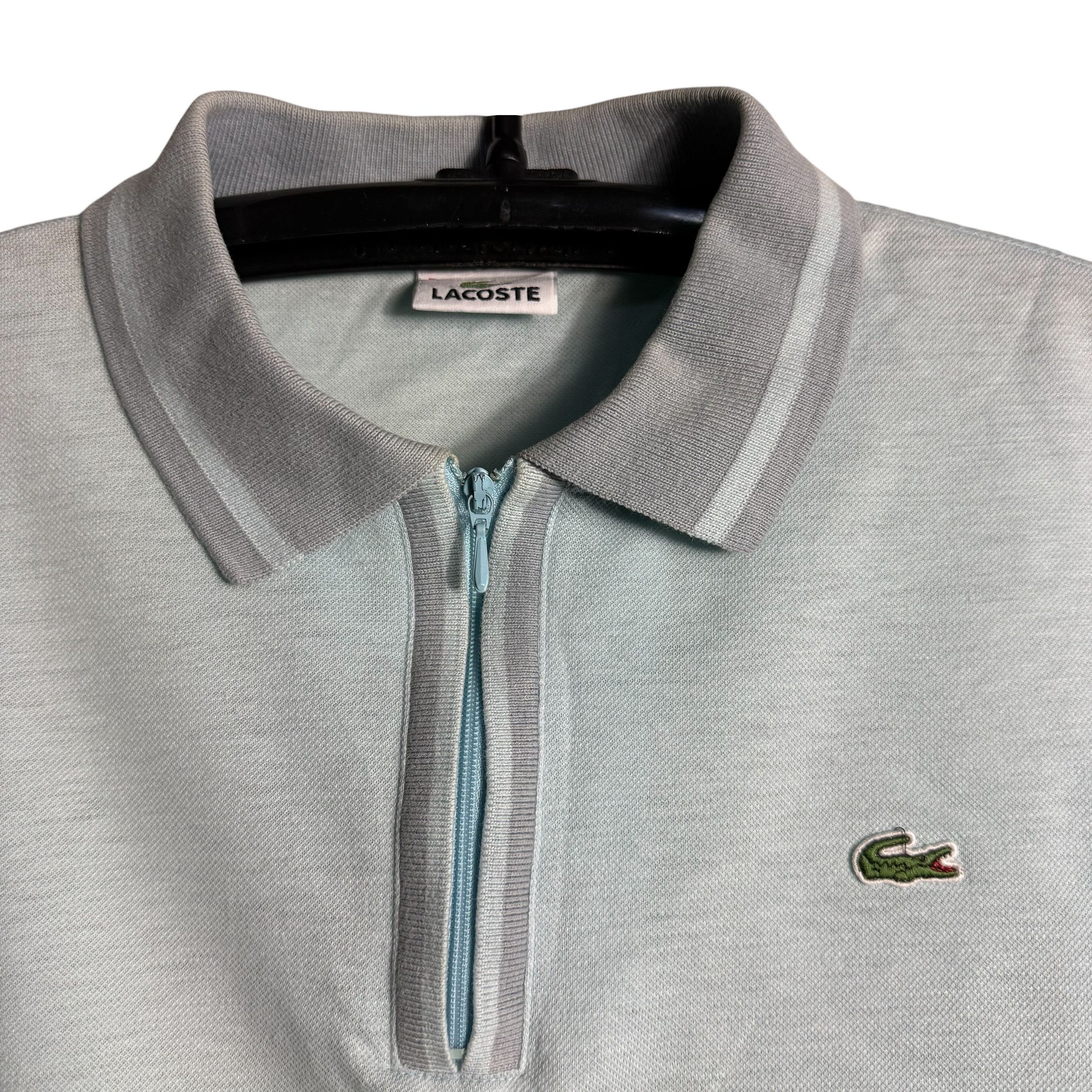 Lacoste 🔥RARE🔥Vintage Lacoste Half Zip Polo Shirt Made in Japan Size US XXL / EU 58 / 5 - 3 Thumbnail