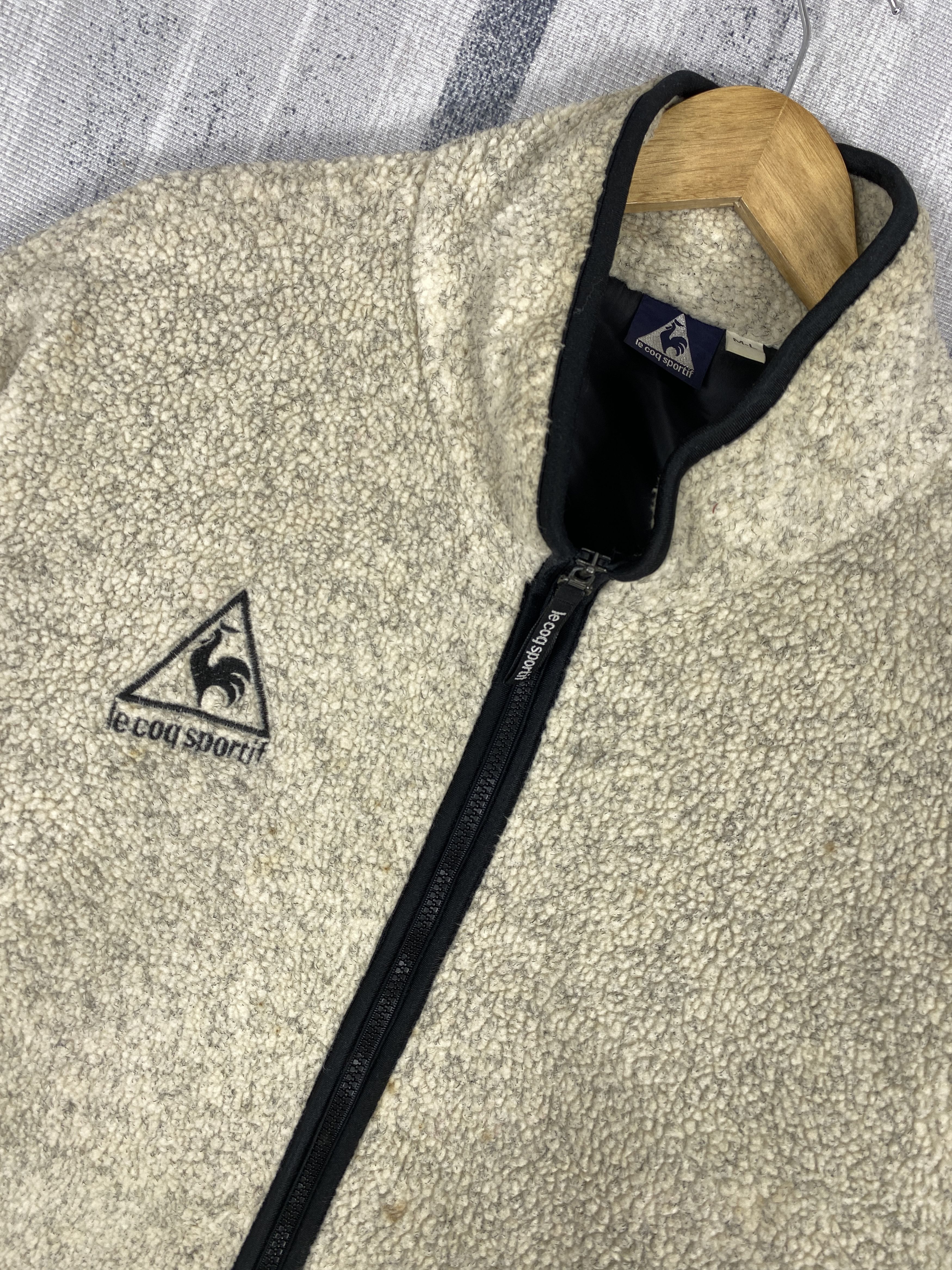 Le Coq Sportif Vintage Le Coq Sportif Fleece Jacket K0175 Size US L / EU 52-54 / 3 - 2 Thumbnail