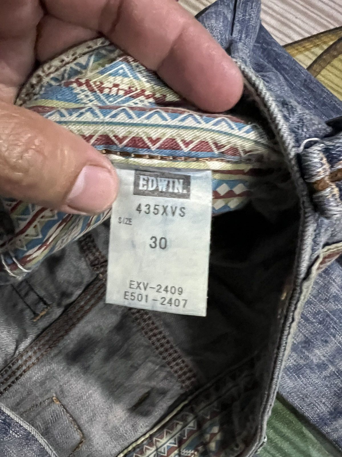Edwin × If Six Was Nine × Le Grande Bleu (L.G.B.) 💥BAGGY💥EDWIN EXCLUSIVE VINTAGE WASHED FADED JEANS Size US 32 / EU 48 - 23 Thumbnail