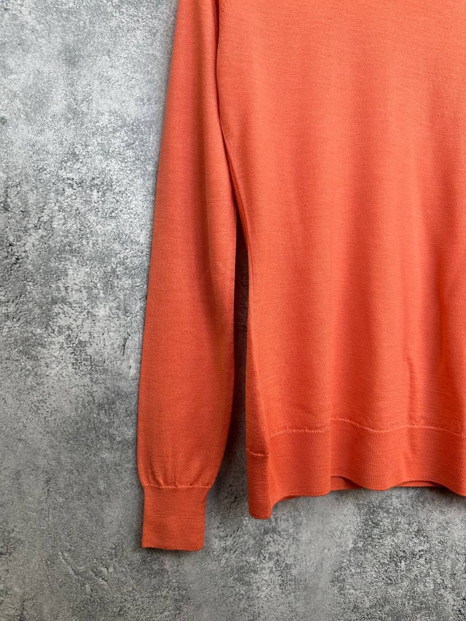 John Smedley John Smedley Merino Wool Sweater Coral Orange Great Britain Size M / US 6-8 / IT 42-44 - 6 Thumbnail