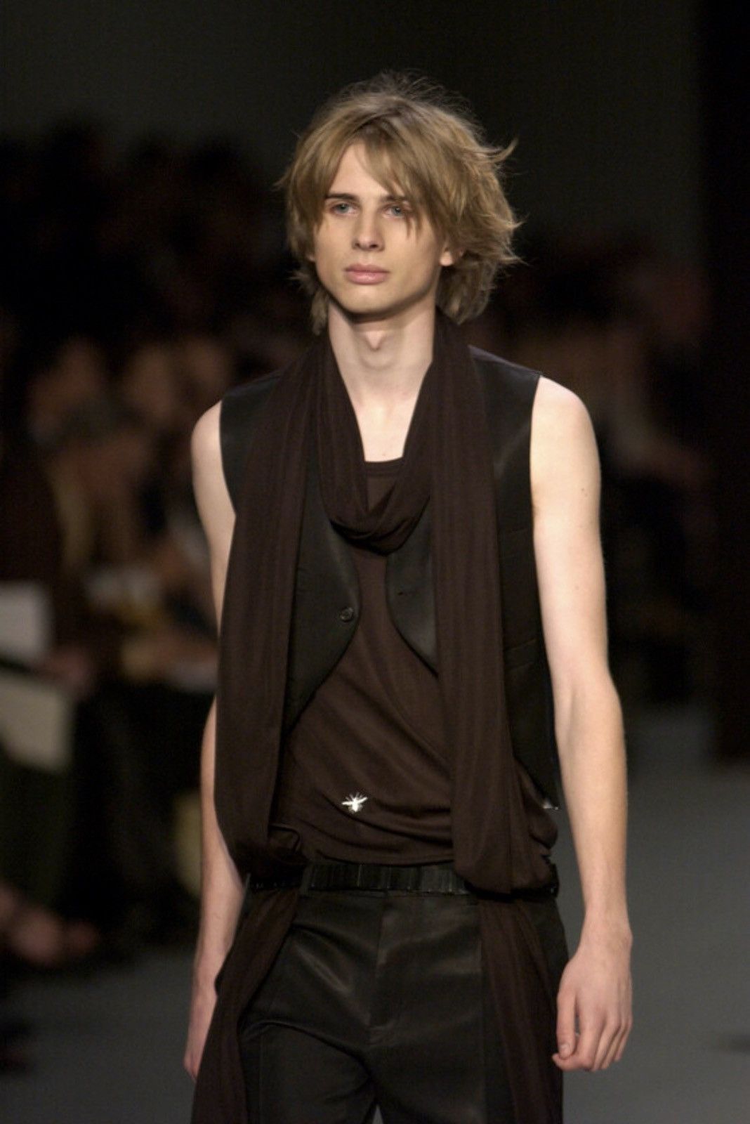Dior × Hedi Slimane SS03 Dior Homme Follow Me Runway Leather Scale Belt Hedi Size ONE SIZE - 5 Thumbnail