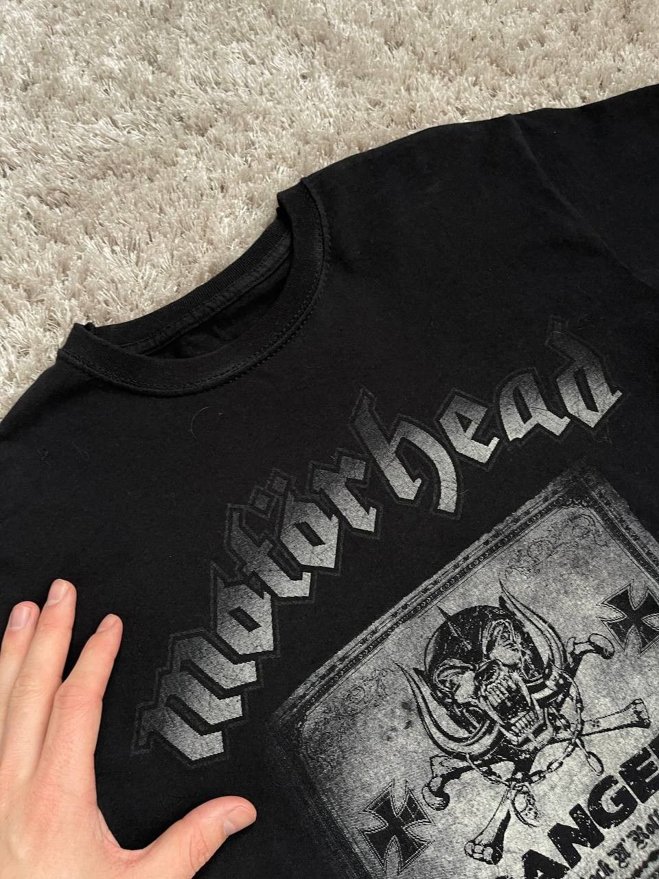 Streetwear × Vintage Motorhead Mens T Shirt Black Danger Sign War Size US S / EU 44-46 / 1 - 4 Thumbnail