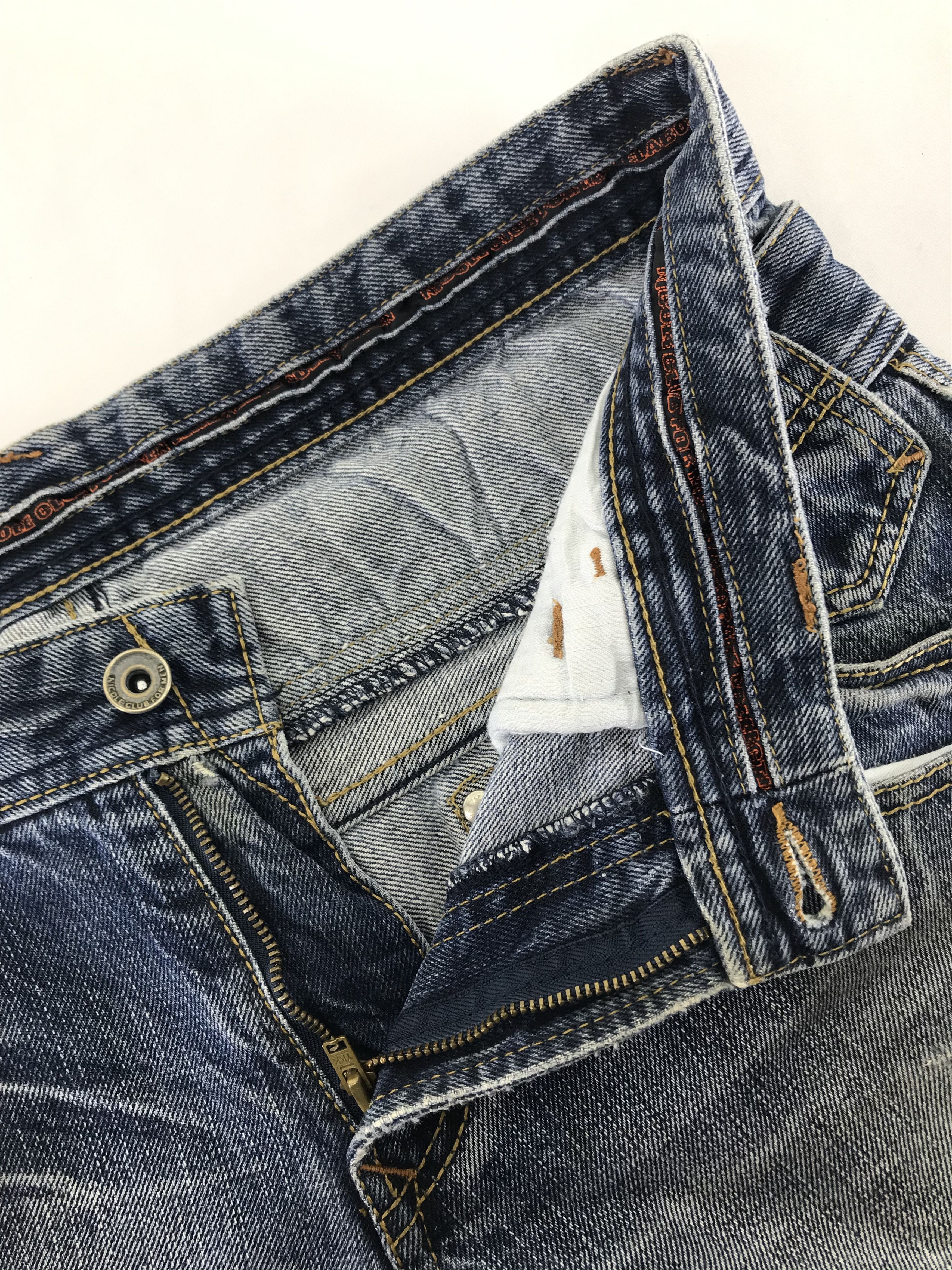 Nicole Club Nicole Club Double Waist Blue Washed Flare Jeans Size US 31 - 9 Thumbnail