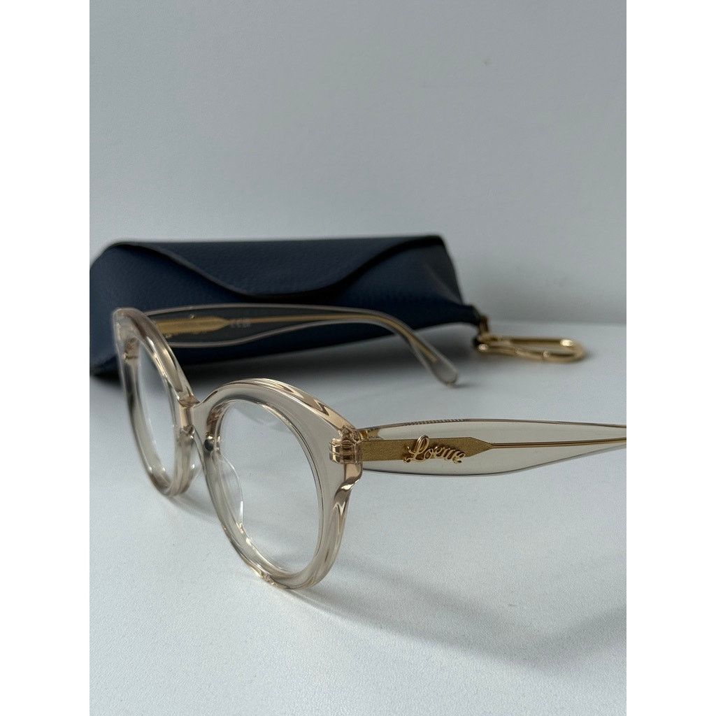 Loewe NEW Loewe LW50074I Rounded Transparent Eyeglasses Frames Size ONE SIZE - 5 Thumbnail