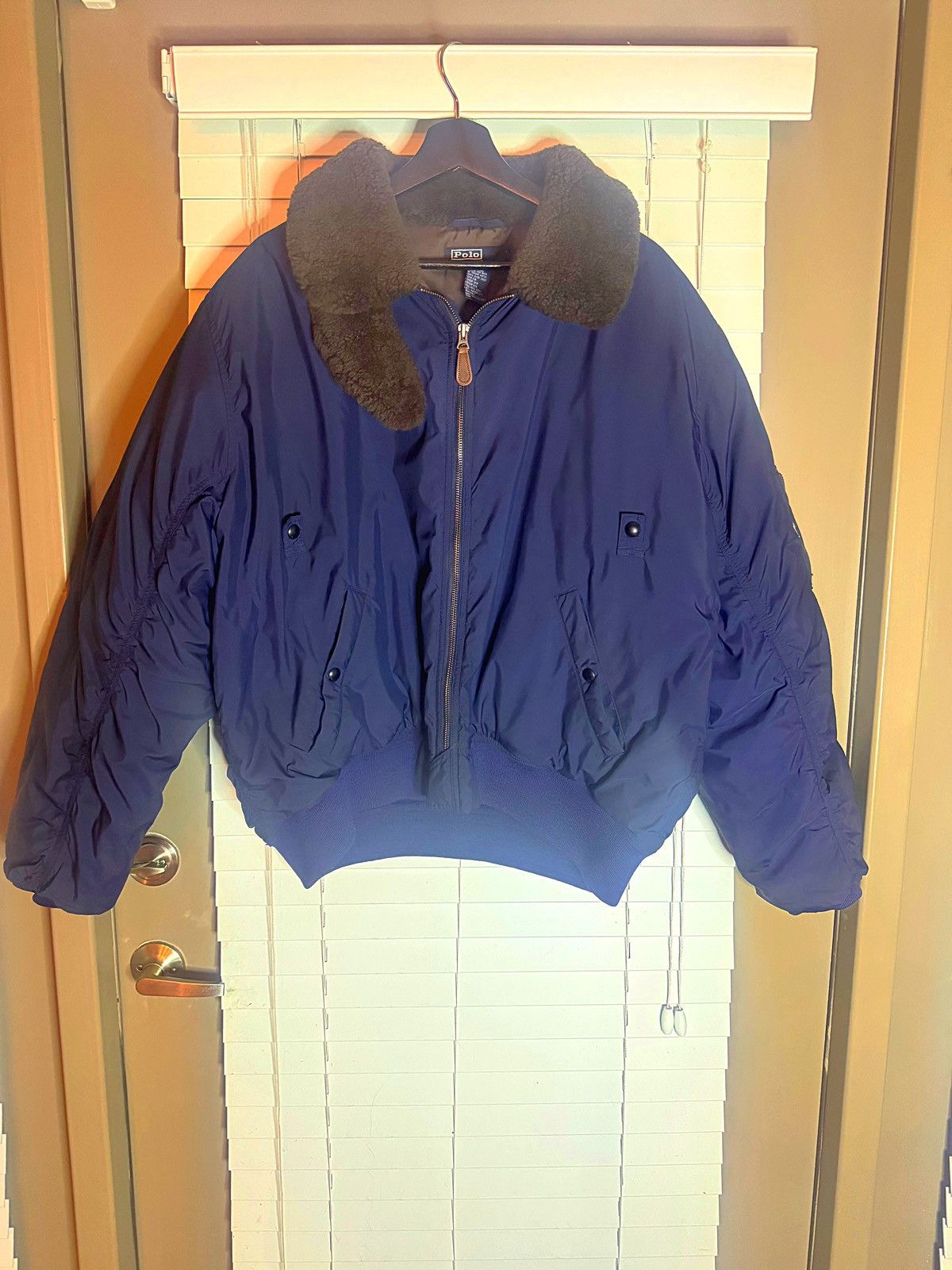 Wool collar Flight coat