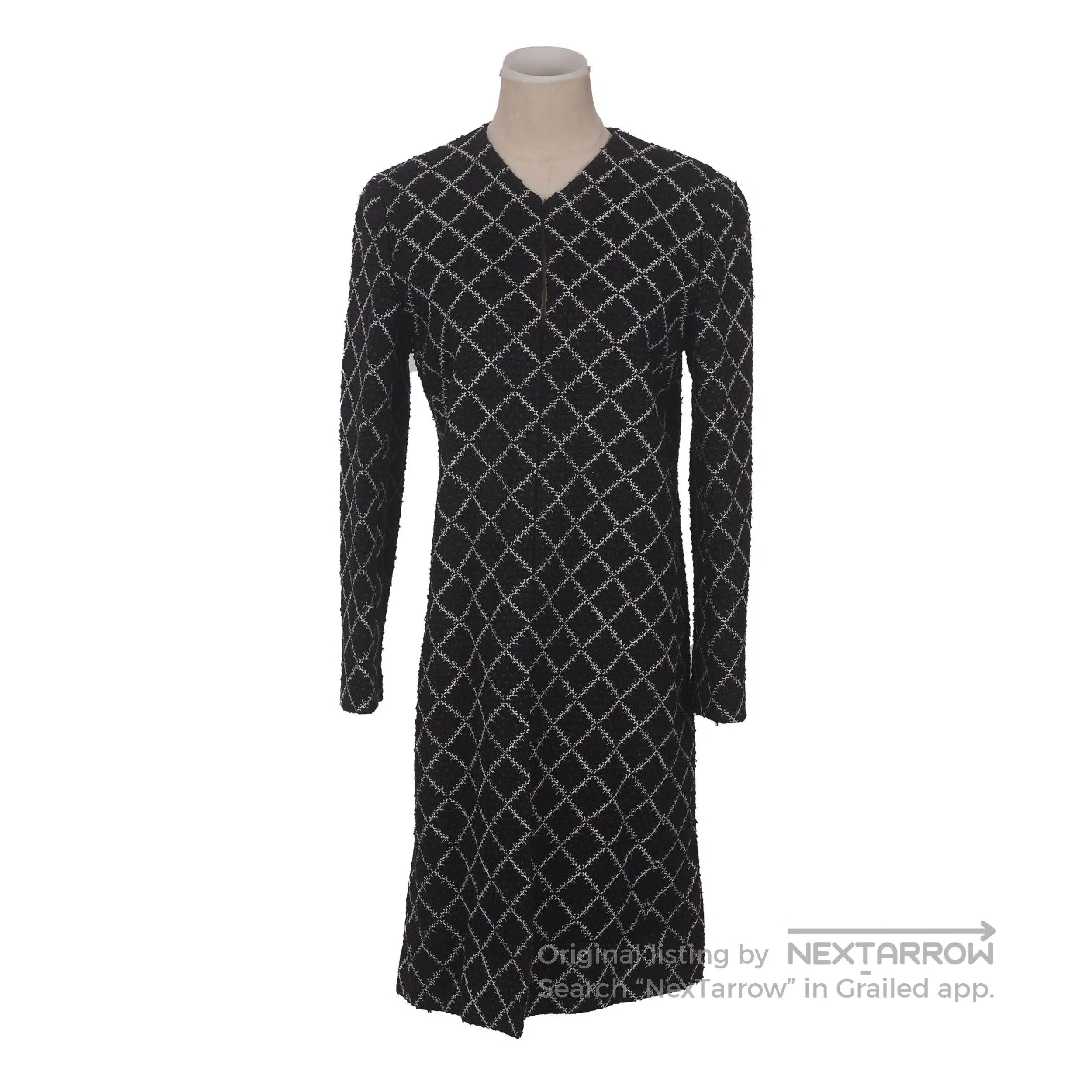 Chanel Chanel Black White Diamond Pattern Dress. Size M / US 6-8 / IT 42-44 - 9 Thumbnail