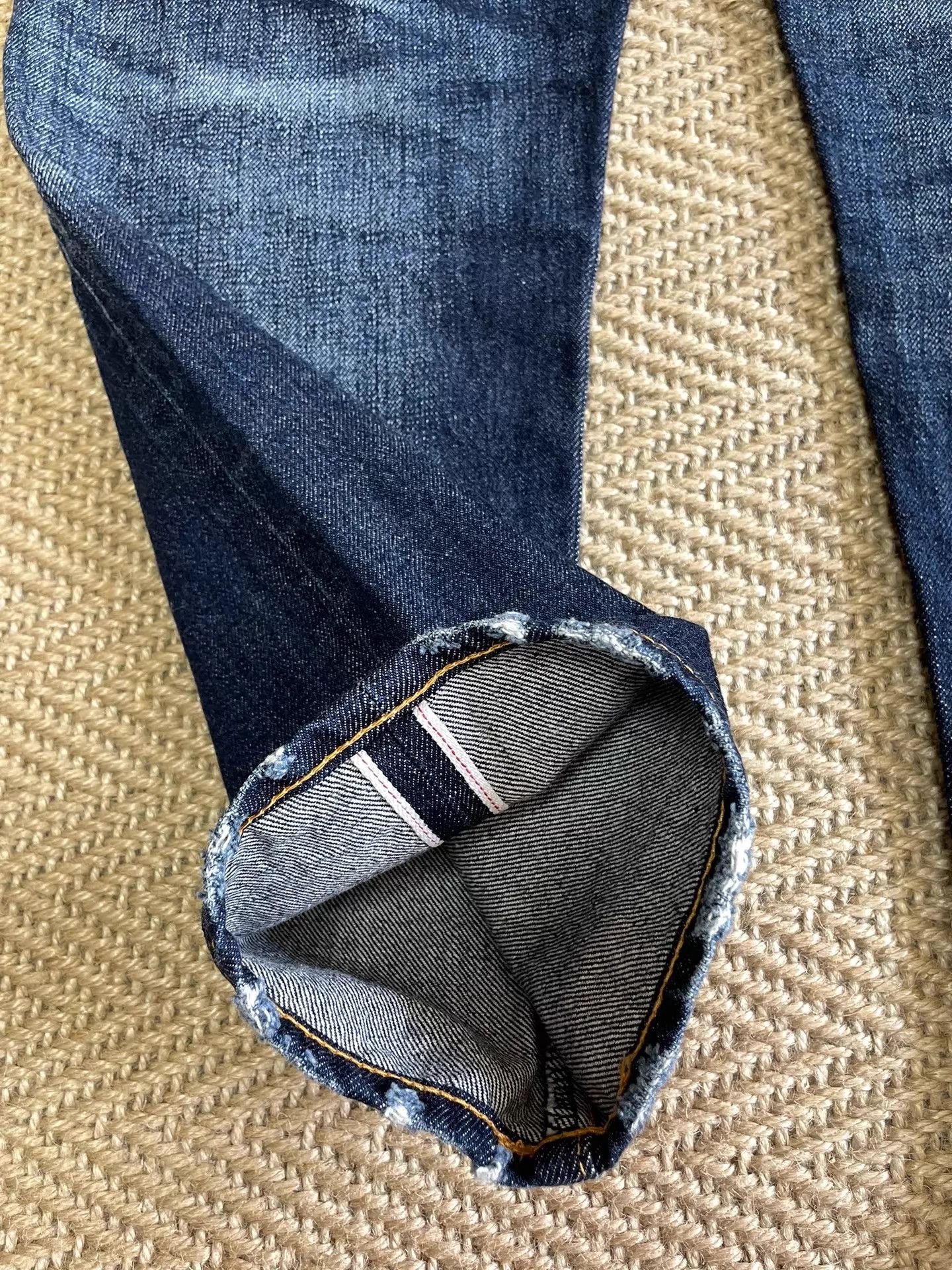 Fragment Design FRAGMENT x VANQUISH 9 Jeans Yellow Wash Distress Splatter Size US 32 / EU 48 - 6 Thumbnail