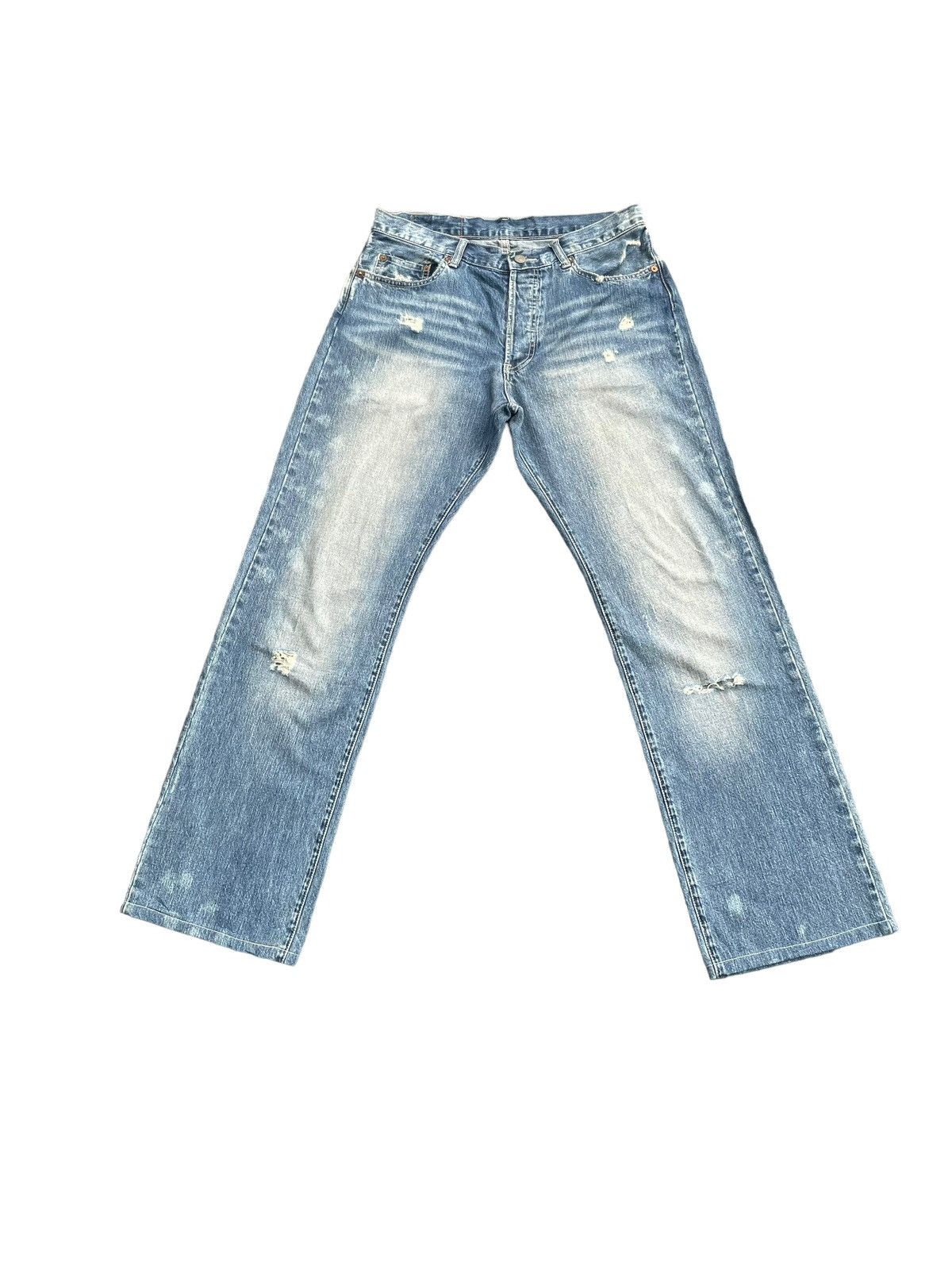 If Six Was Nine Press Clothing Distresed Denim Size US 33 - 1 Thumbnail