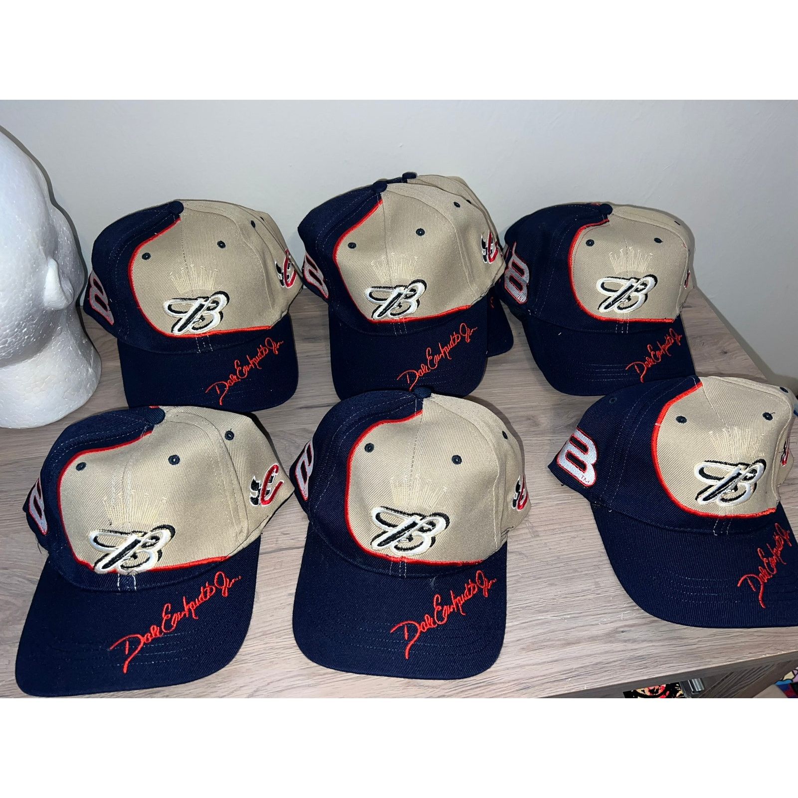 Vintage Y2K Dale Earnhardt Jr. Budweiser Brown Hat Headwear 2000s OS Size ONE SIZE - 9 Thumbnail