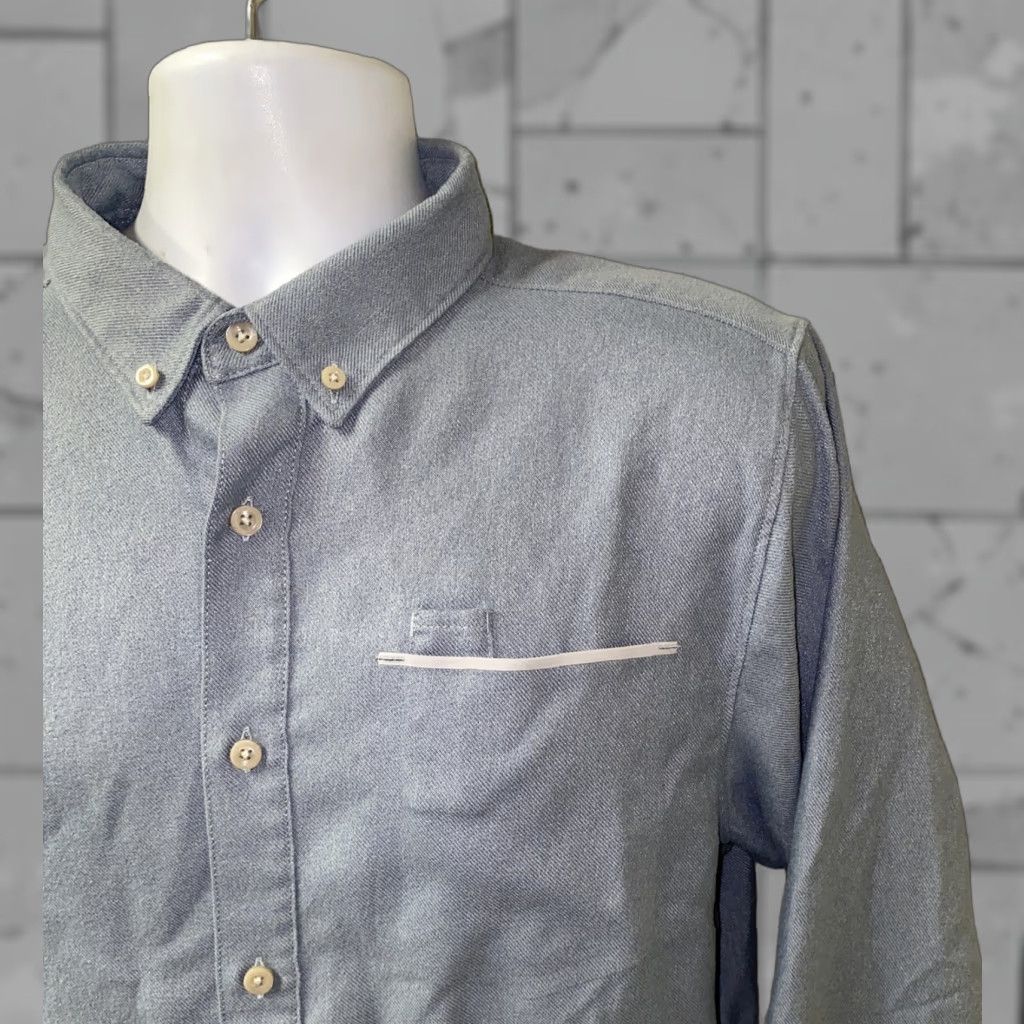 The North Face The North Face Mens Blue Long Sleeve Button Front Shirt M Regular Button-Up Collared Shirt Size US M / EU 48-50 / 2 - 1 Thumbnail