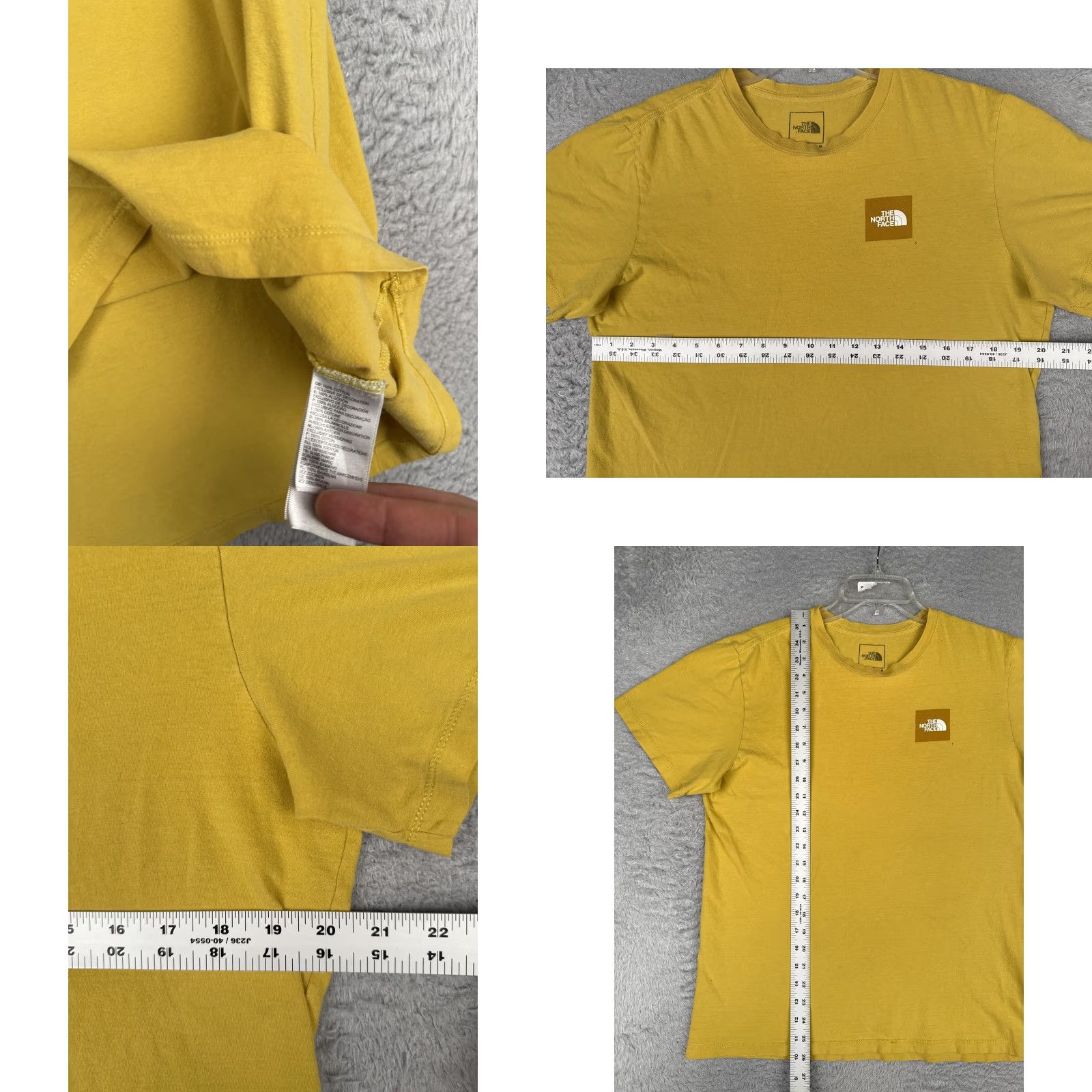 The North Face The North Face Shirt Mens M Yellow Crew Neck Short Sleeve Logo Tee Tagless Size US M / EU 48-50 / 2 - 8 Thumbnail