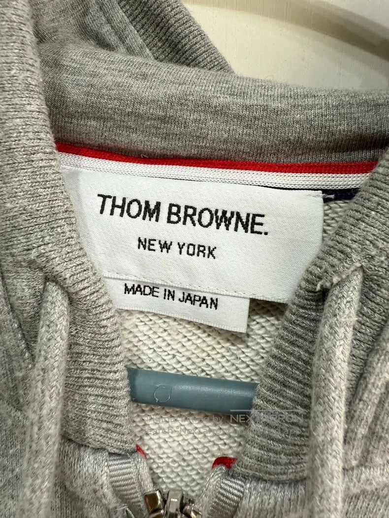 Thom Browne Thom Browne Gray Four Stripe Zip-Up Jacket Size US XL / EU 56 / 4 - 4 Thumbnail