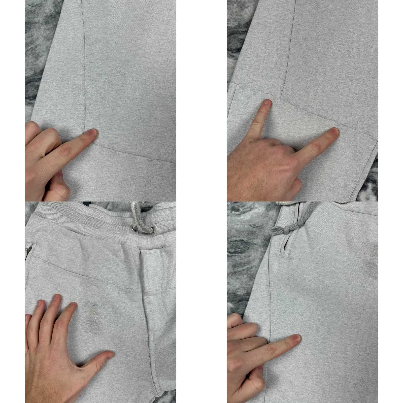 Dolce & Gabbana Dolce&Gabbana Sweatpants Double Drawstring Cotton DG Men Size 48 Gray Size US 32 / EU 48 - 9 Thumbnail
