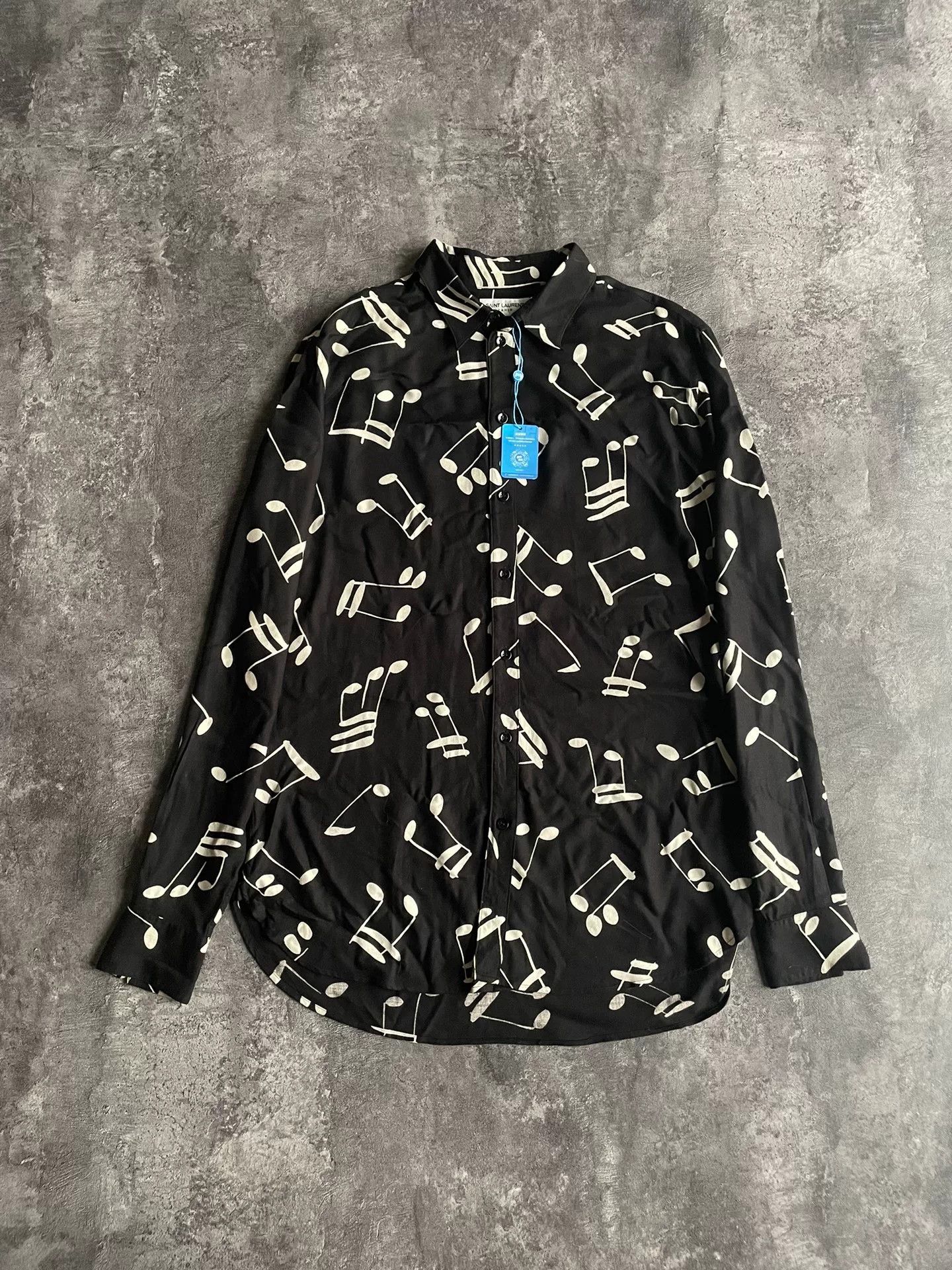 Saint Laurent Music Note Shirt | Grailed