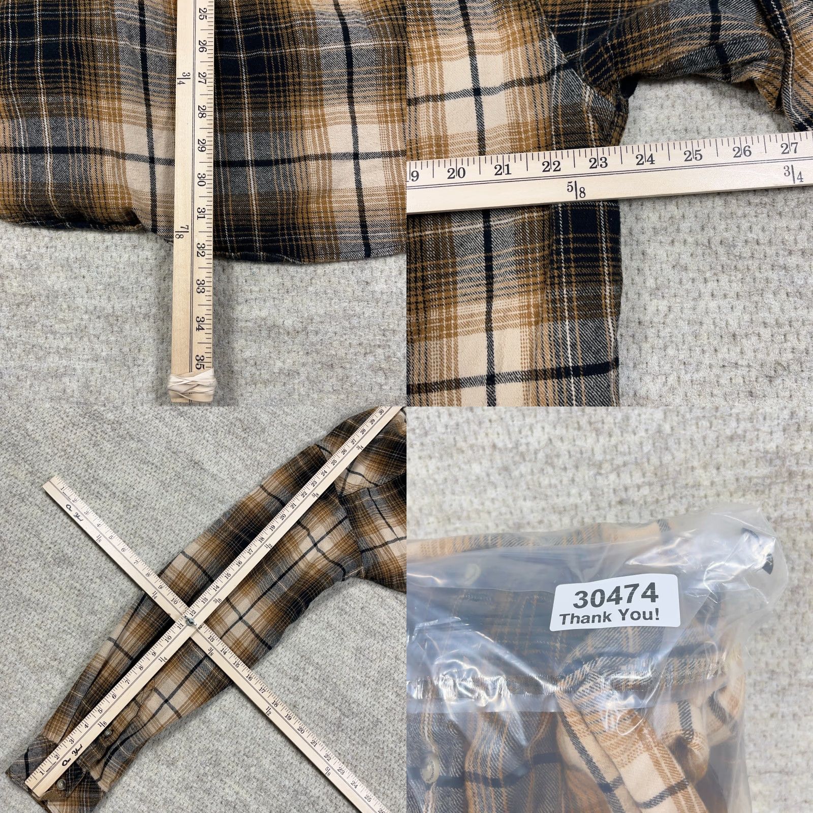 Vintage Legendary Whitetails Flannel Shirt Men XLT Brown Black Plaid Button Up Camp Ski Shirt Size US XL / EU 56 / 4 - 8 Thumbnail