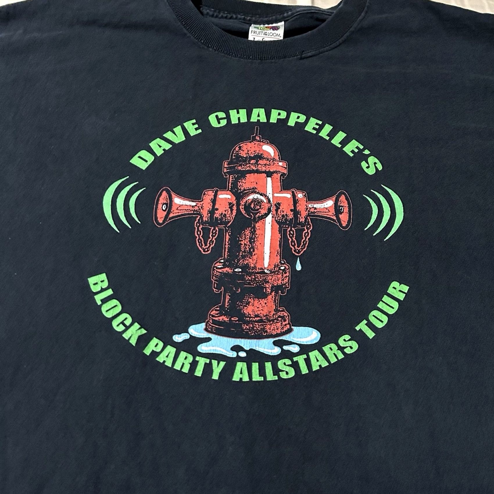 Fruit Of The Loom VINTAGE Dave Chappelle’s Block Party Allstars Comedy Tour Shirt 2XL Rare Men T-Shirt Black Fruit of the Loom Size US XXL / EU 58 / 5 - 2 Thumbnail